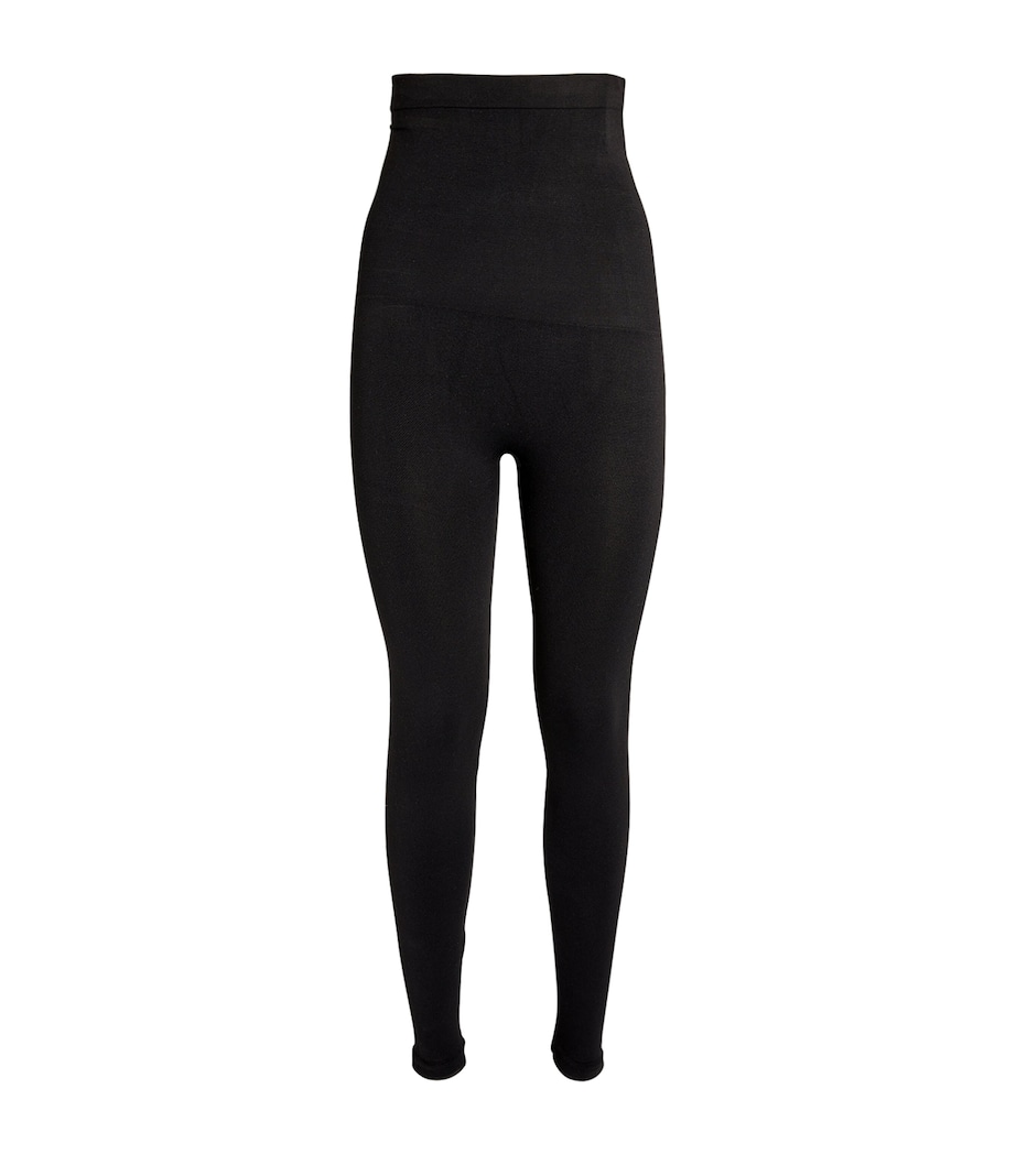 High-Waist Seamless Leggings VERY BLACK Image 1