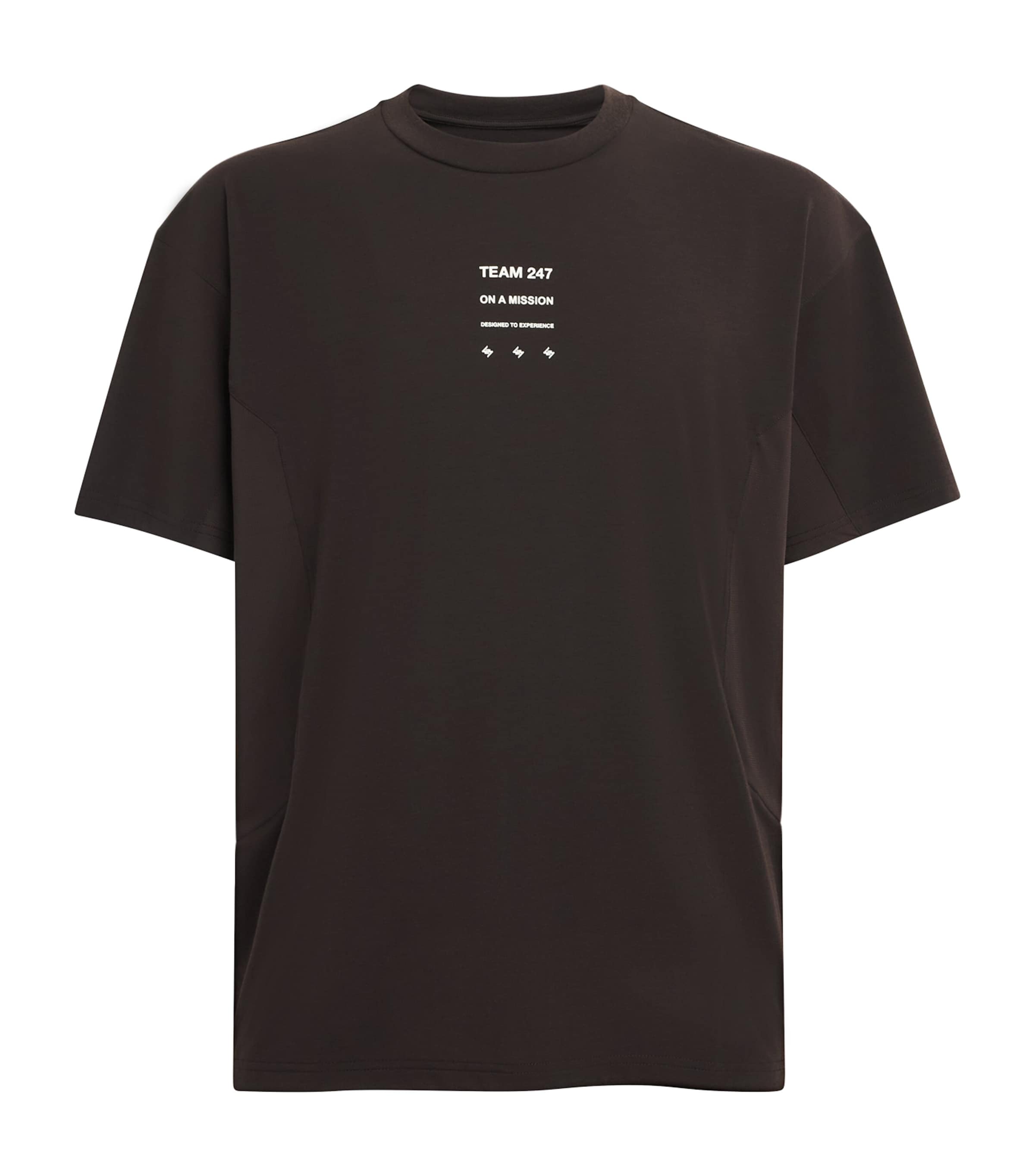 247 Uprising Oversized T-Shirt CHOCOLATE Image 1