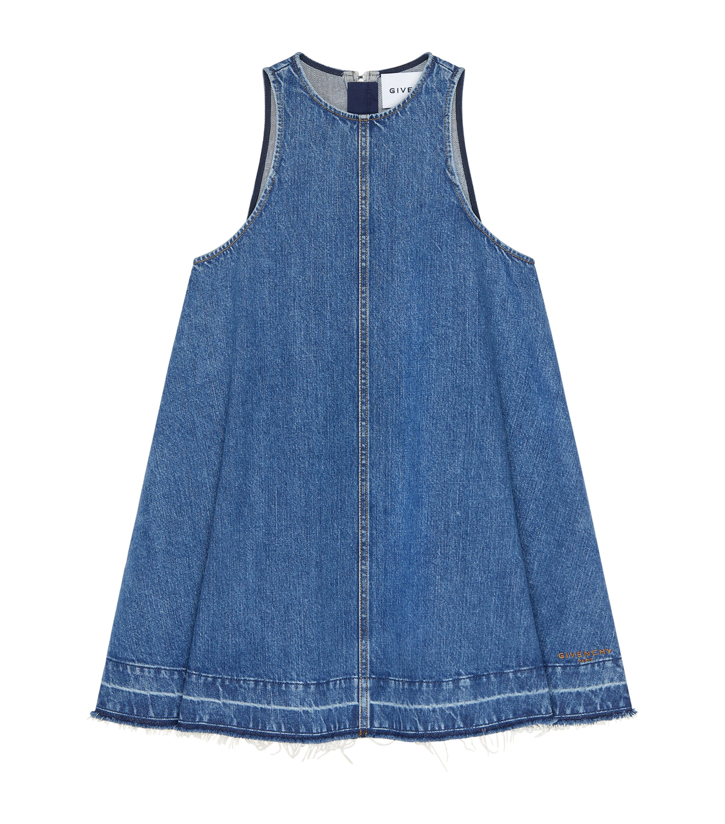 Givenchy Womens Denim Mini Dress Medium Blue Image 1