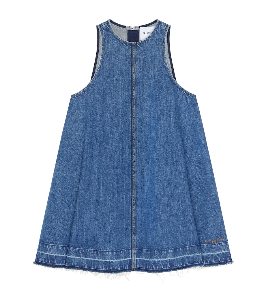 Givenchy Womens Denim Mini Dress Medium Blue Image 1