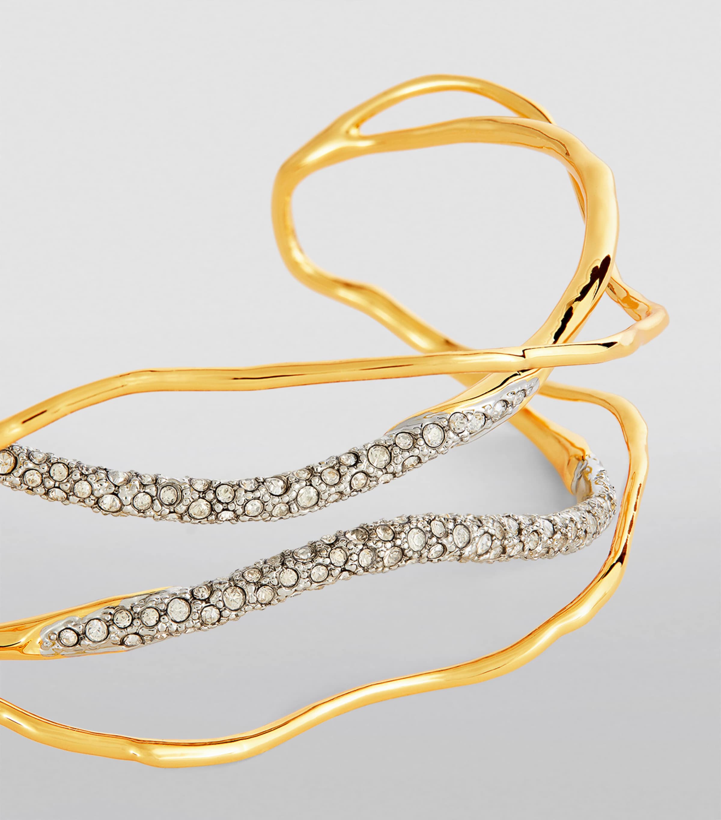 Gold-Plated Solanales Cuff NO CRYSTALS Image 3