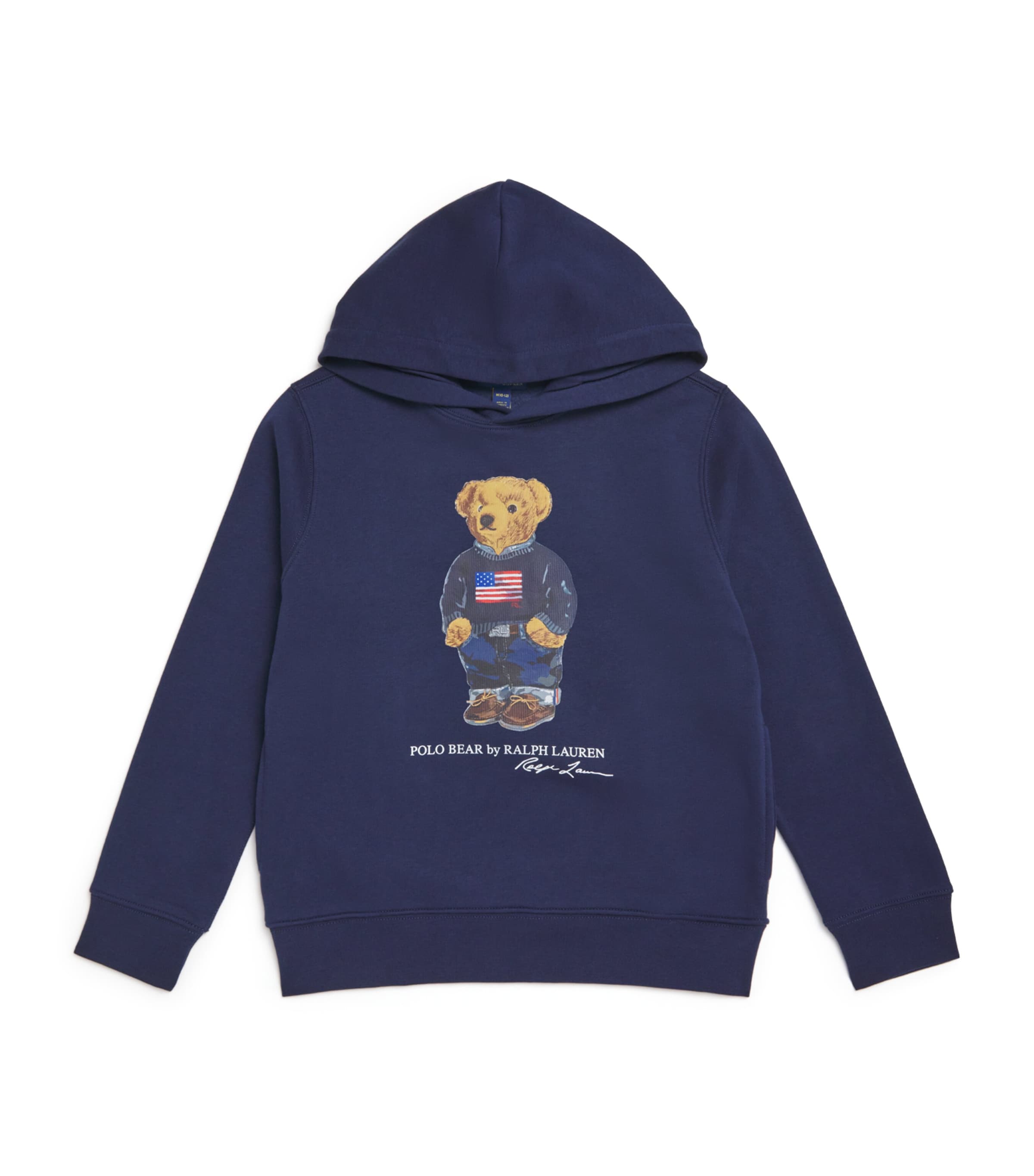 Ralph Lauren Boys Polo Bear Hoodie In Blue