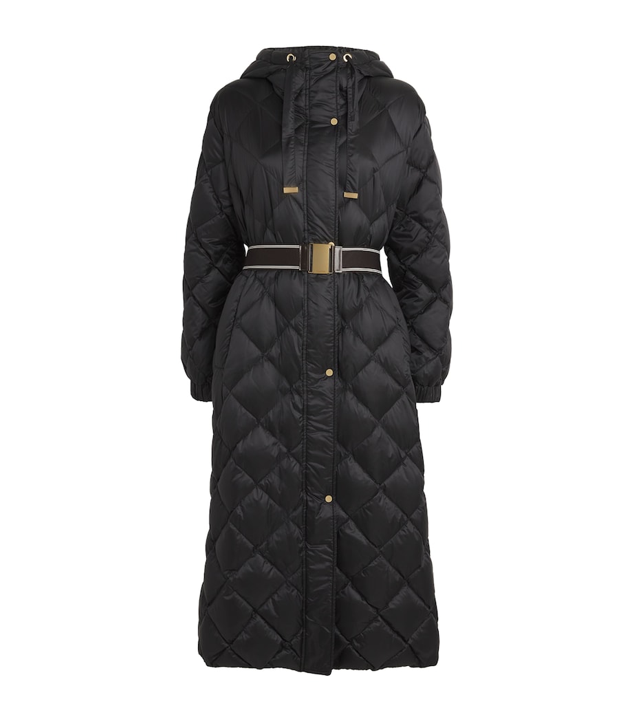 Max Mara Womens Quilted Trefel Coat Black Image 1
