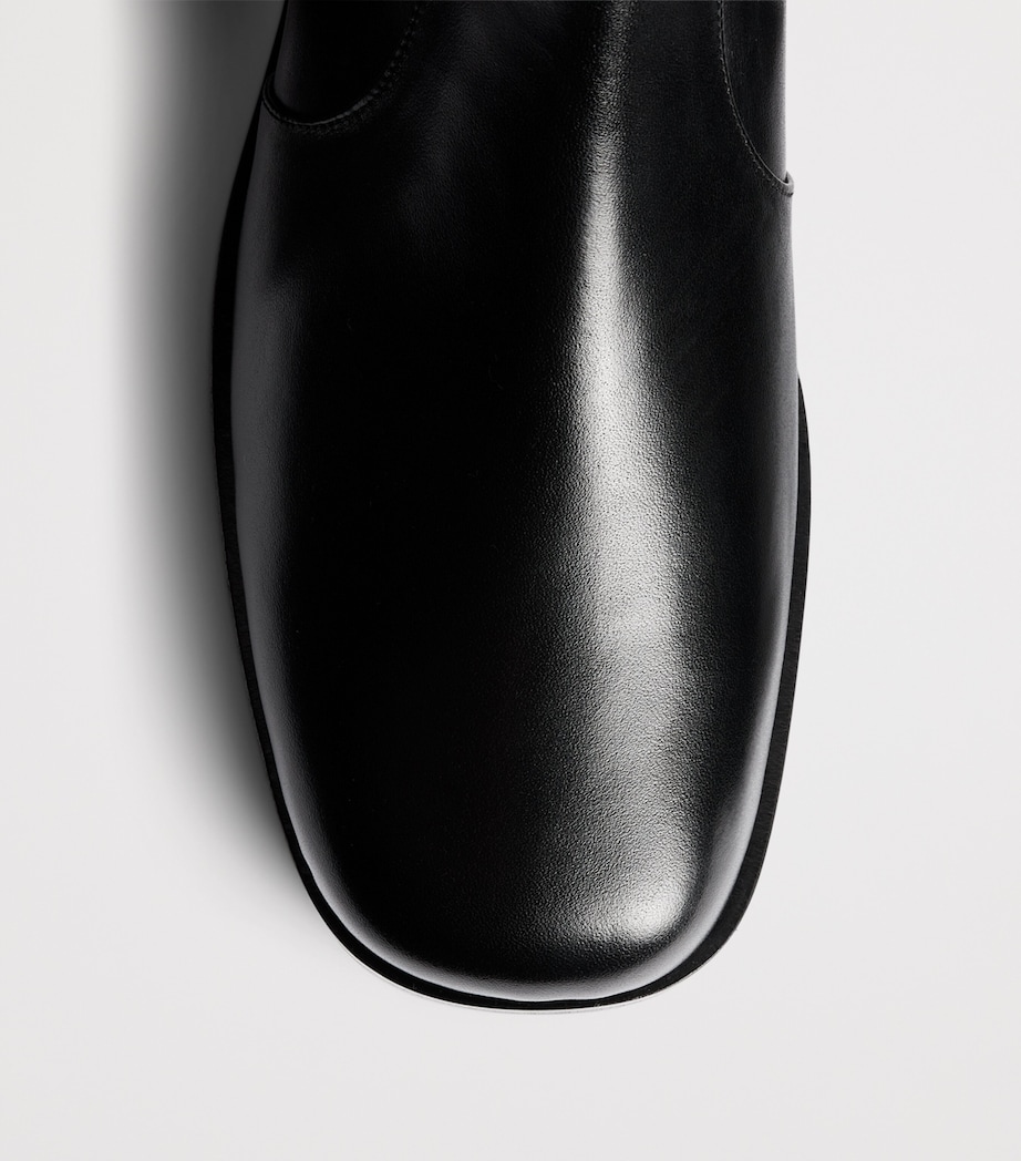 Studio Nicholson Leather Square-Toe Boots Black Image 6