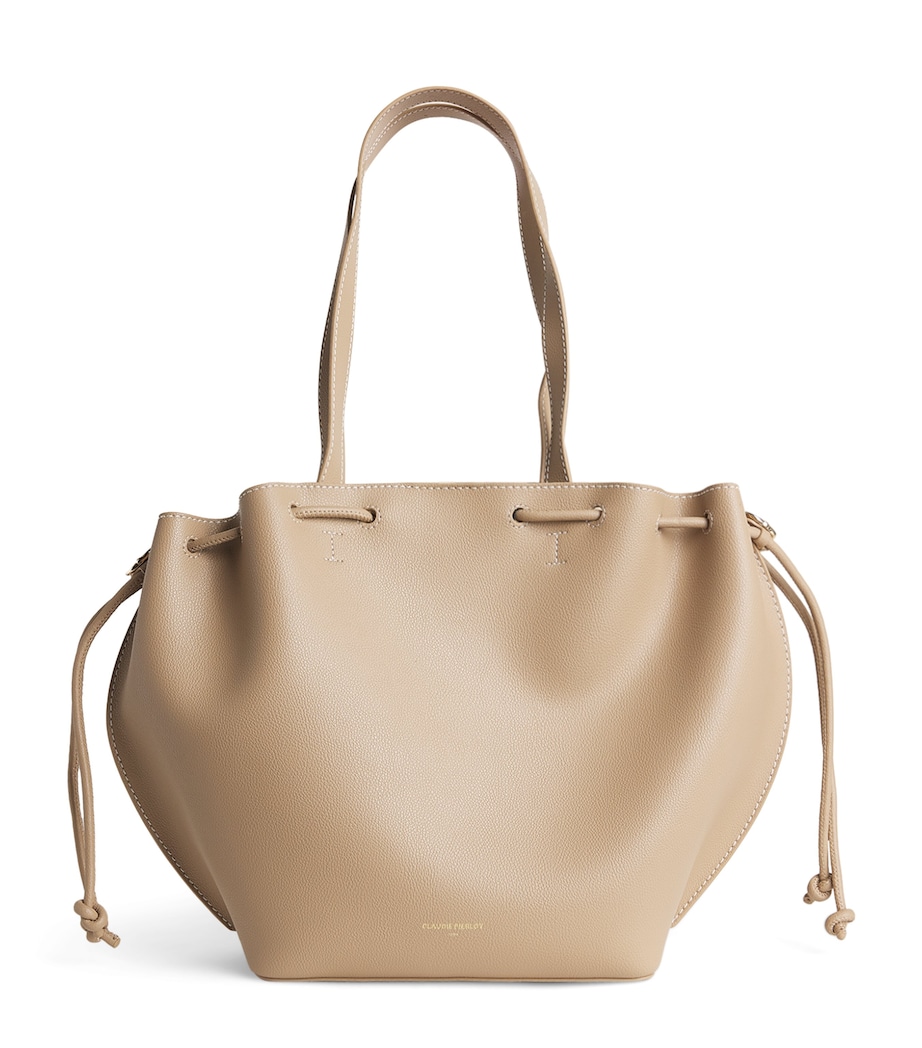 Leather Alban Tote Bag BEIGE Image 1