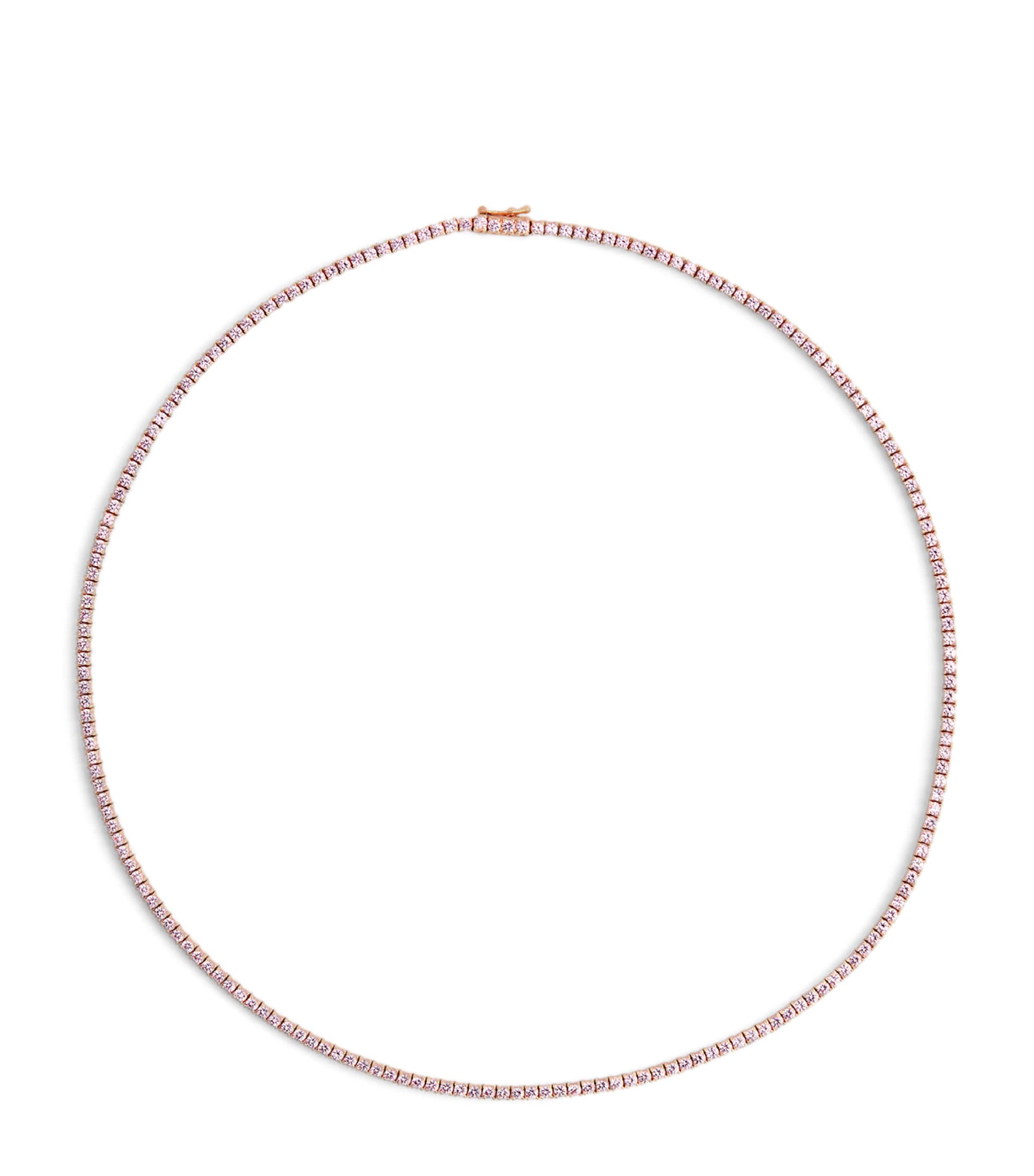 Anita Ko Rose Gold And Pink Sapphire Hepburn Necklace In Rose Gold