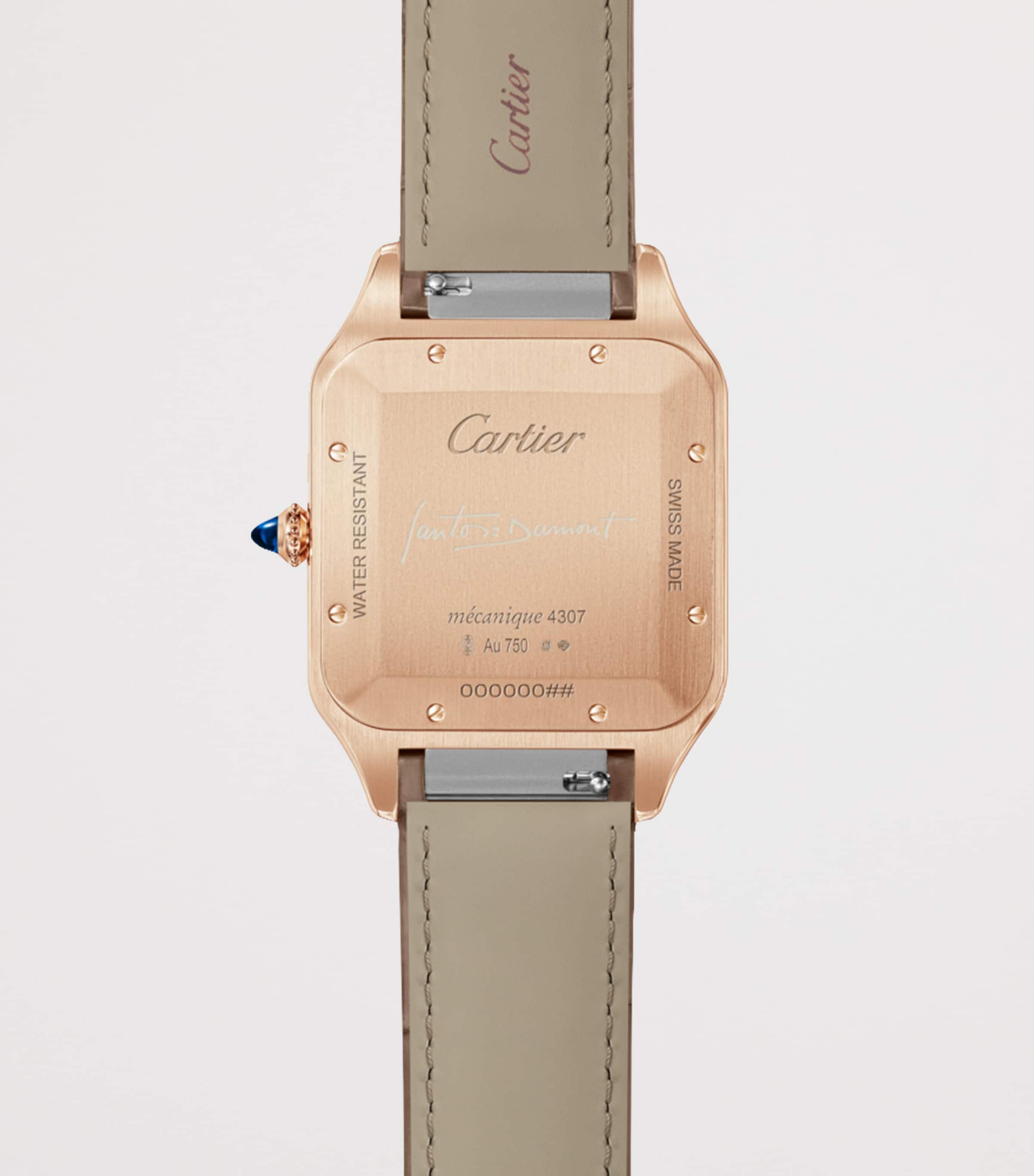 Cartier Extra Large Rose Gold Santos-Dumont Watch Harrods UK