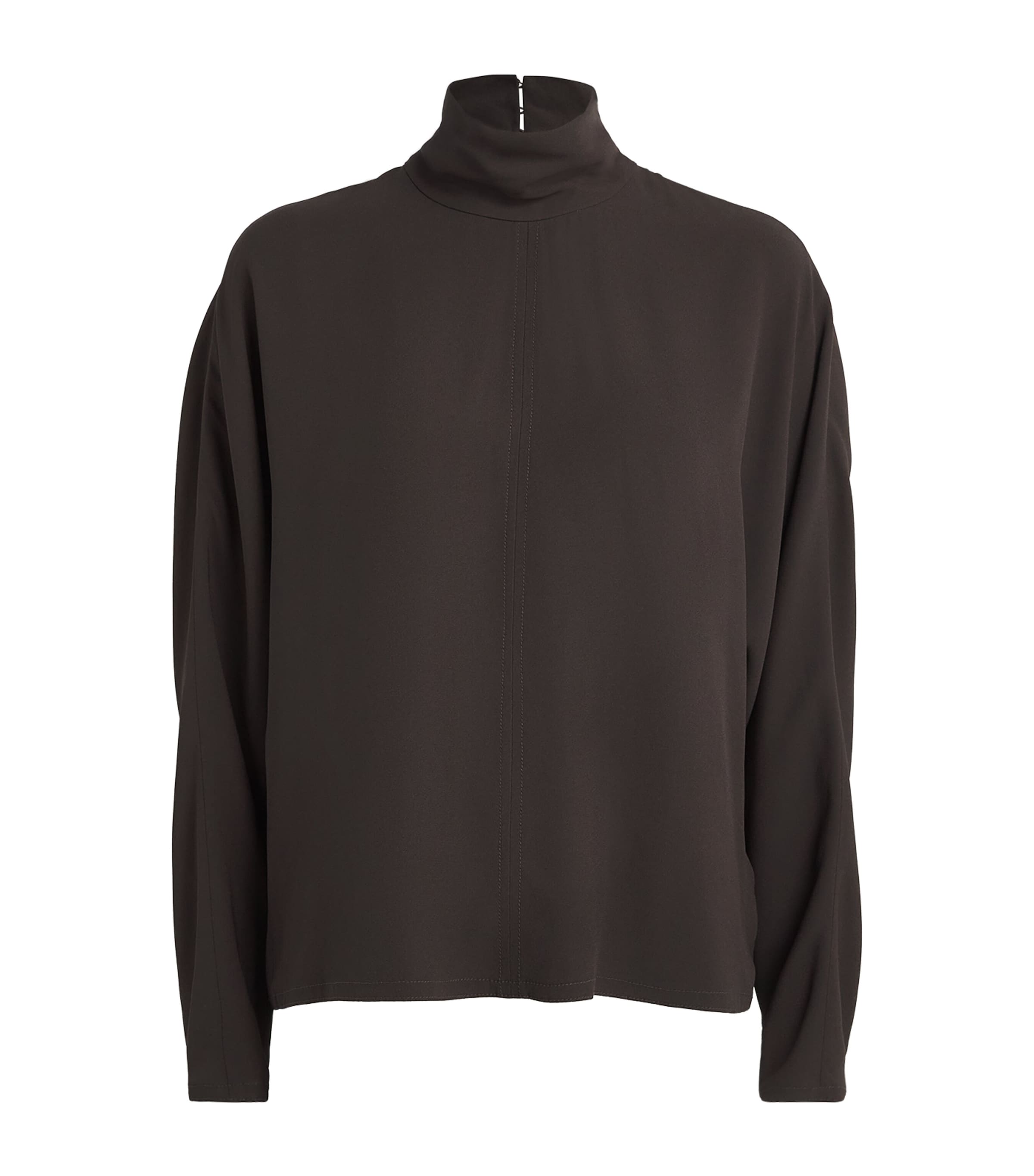 Crepe Buick Blouse COCOA Image 1