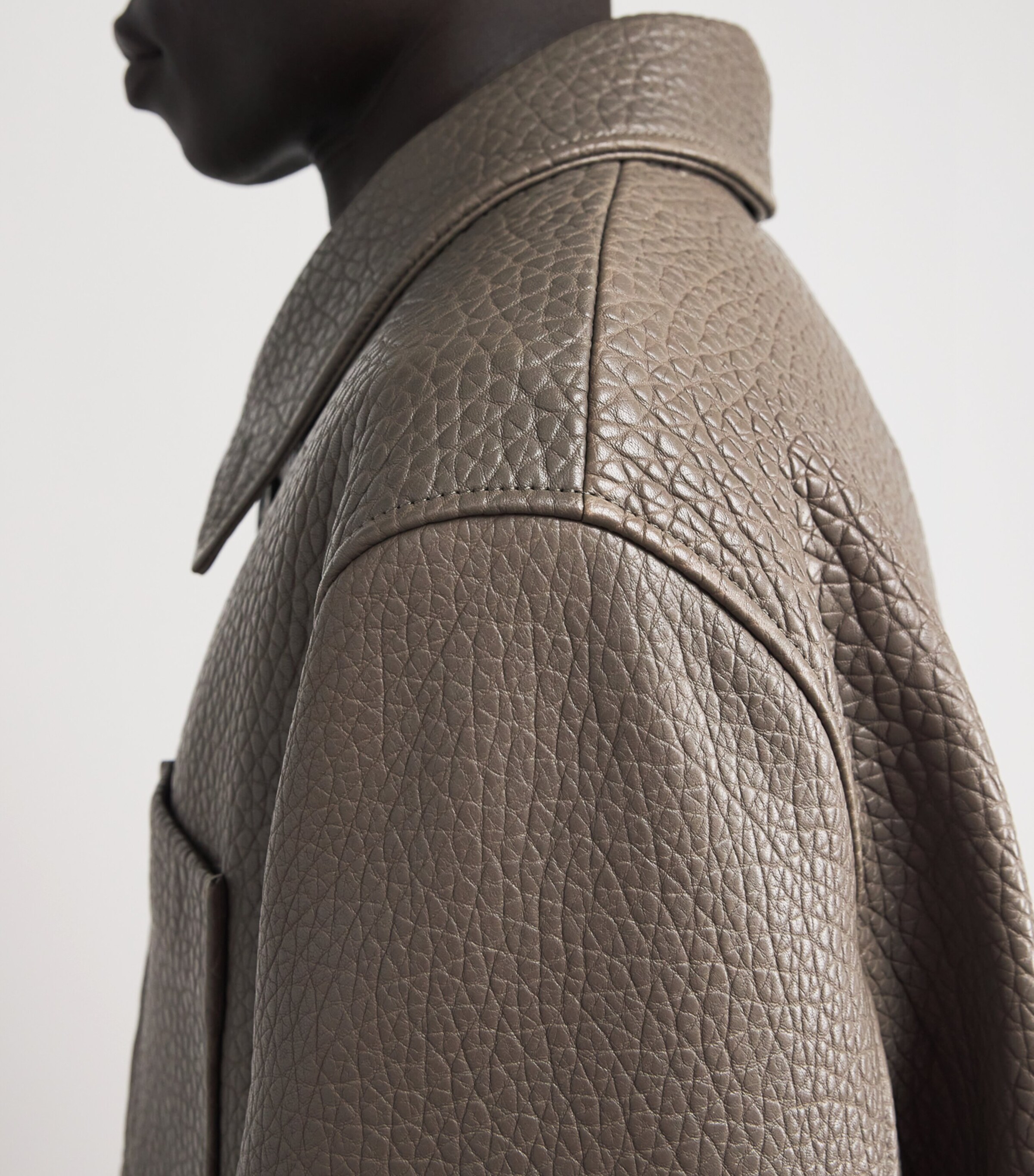 ジャケット・アウター AMERI FAKE LEATHER SHIRT JACKET 格安人気 N.HOOLYWOOD for JACKET LEATHER FAKE Ameri