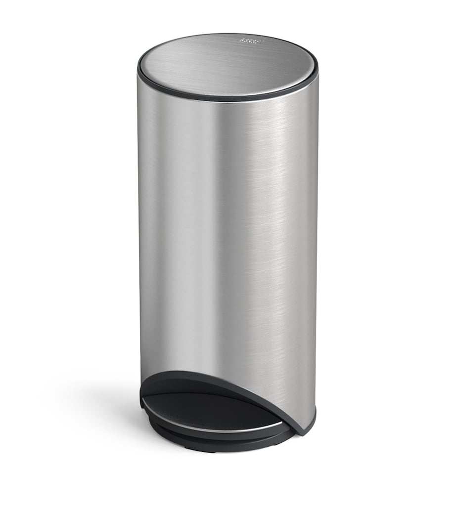 Large Easy-Push Arc Pedal Bin (30L) STAINLESS STEEL Image 1