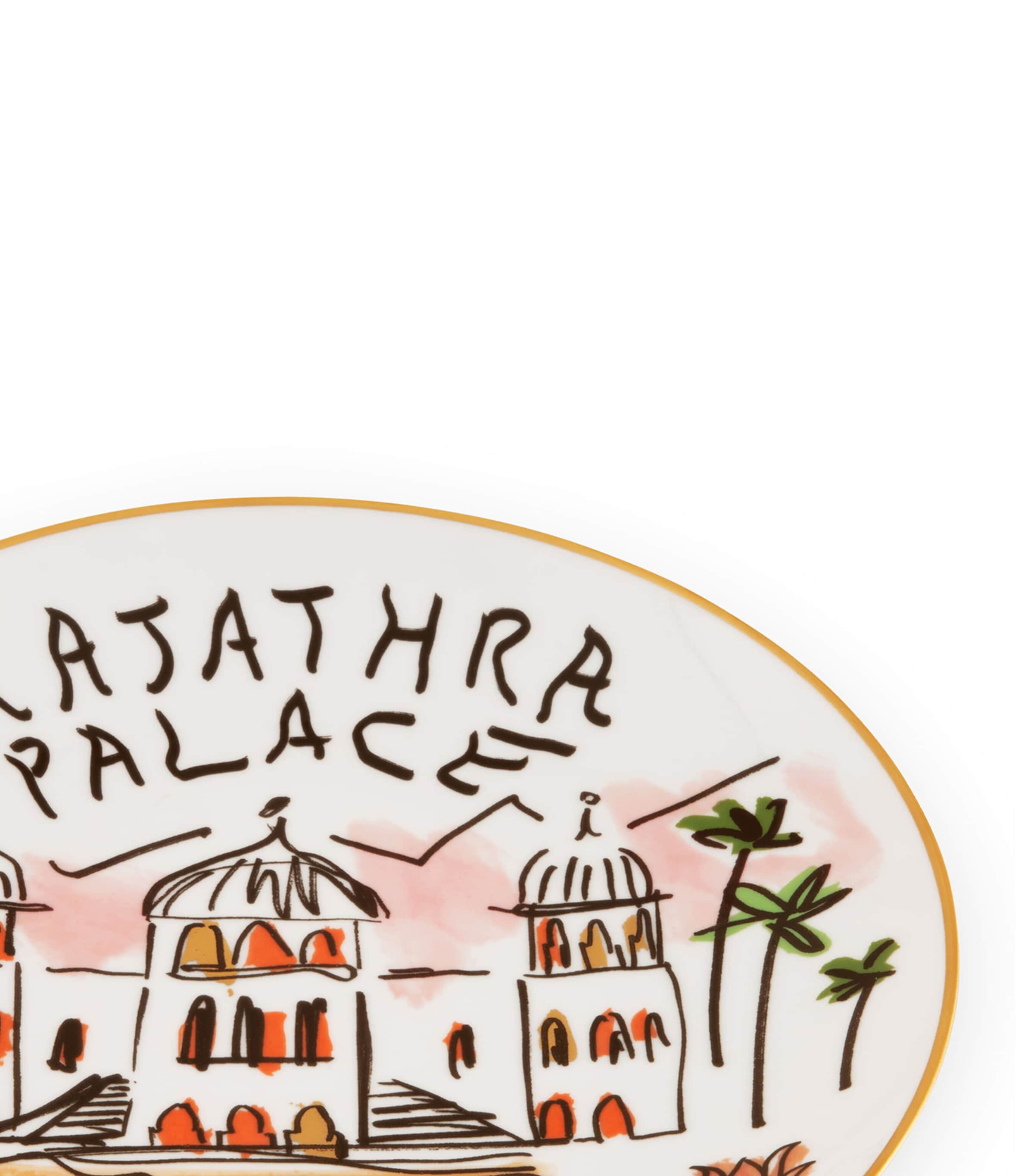 x Luke Edward Hall Rajathra Palace Decorative Plate (27cm) G00131900 Image 1