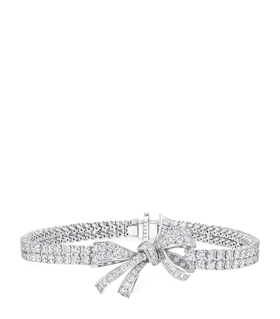 White Gold and Diamond Tilda's Bow Bracelet WHITE GOLD Image 1
