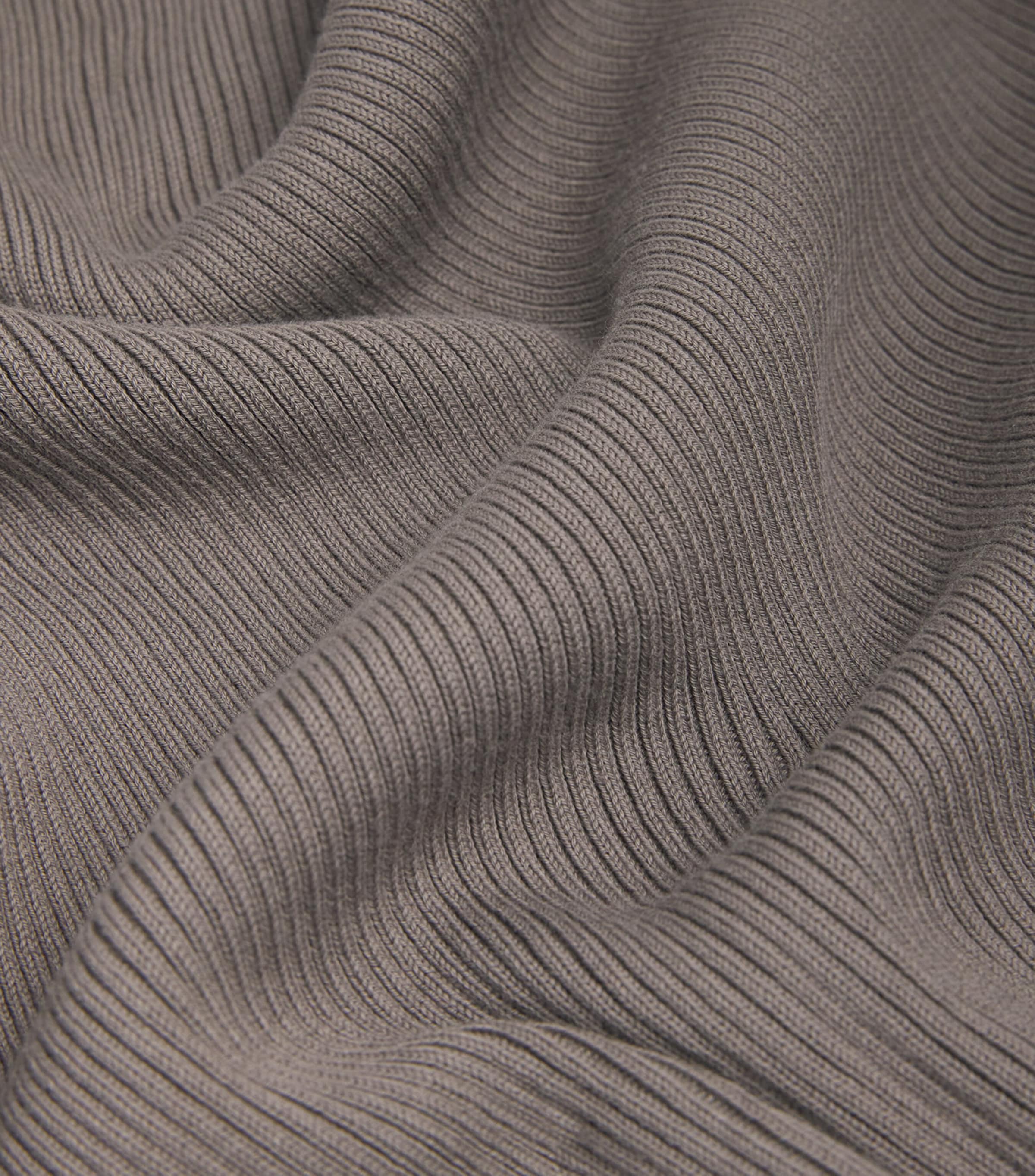 Cotton Ribbed Tank Top MEDIUM GREY Image 5