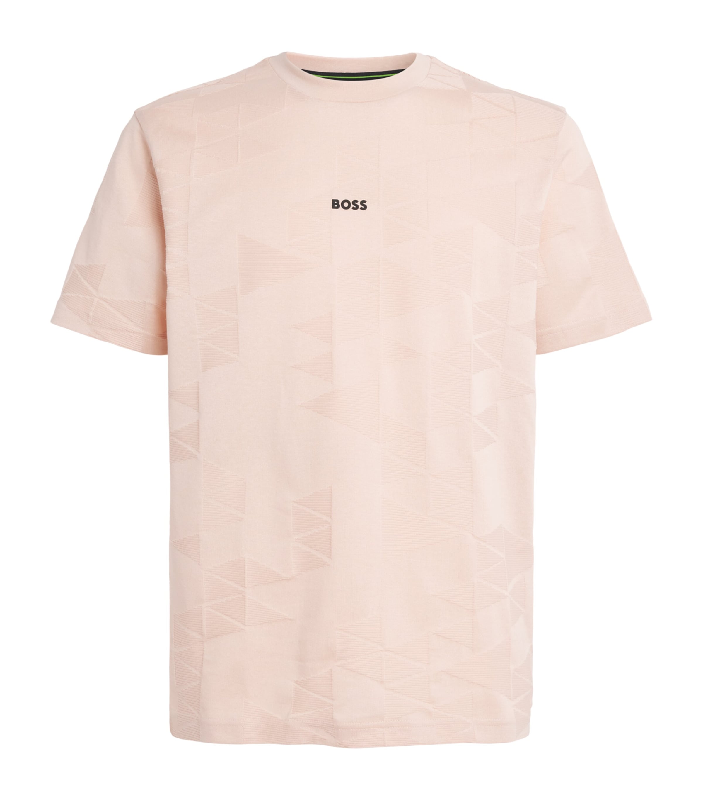 BOSS Mens Cotton Network Logo T-Shirt Light Orang Image 1