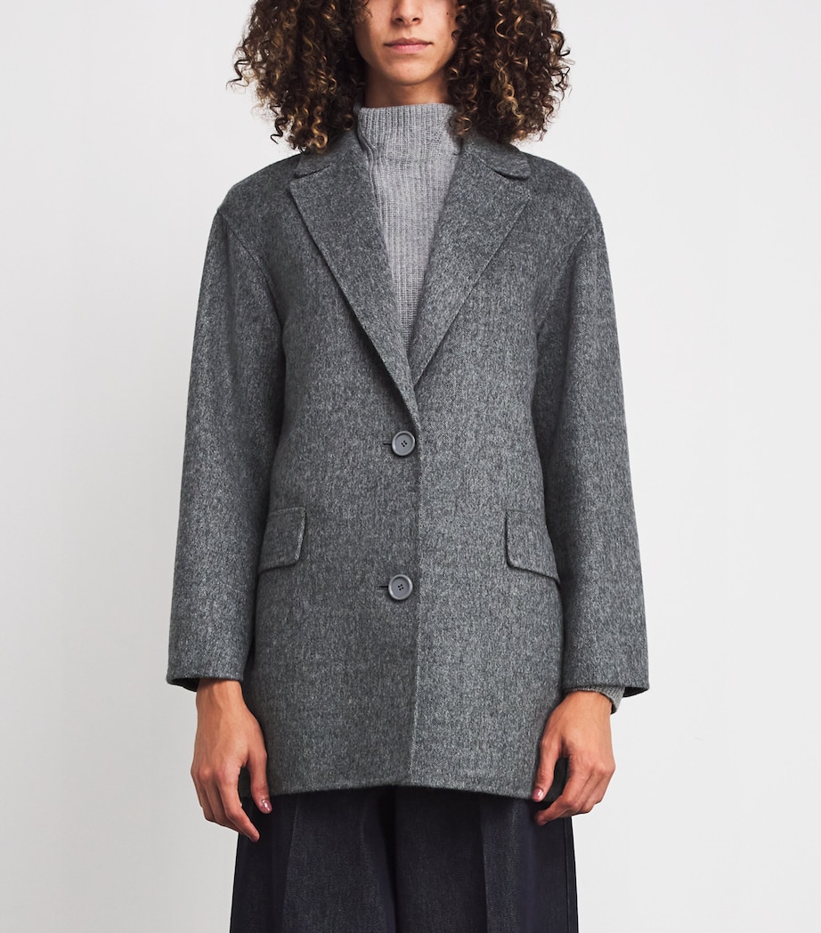 Virgin Wool Single-Breasted Jacket MEDIUM GREY Image 3