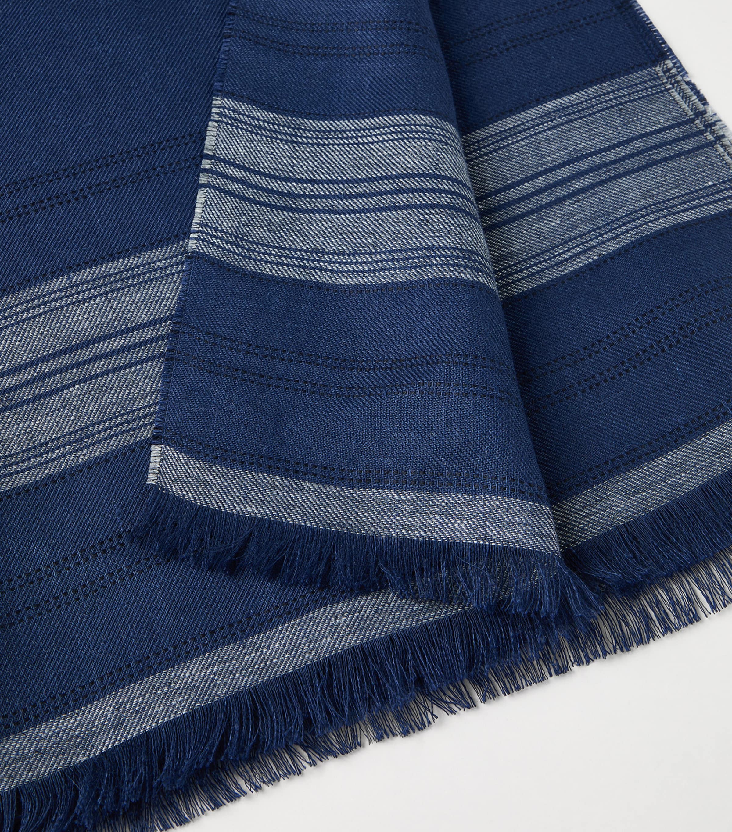 Linen Stripe Scarf CZV72 Image 3