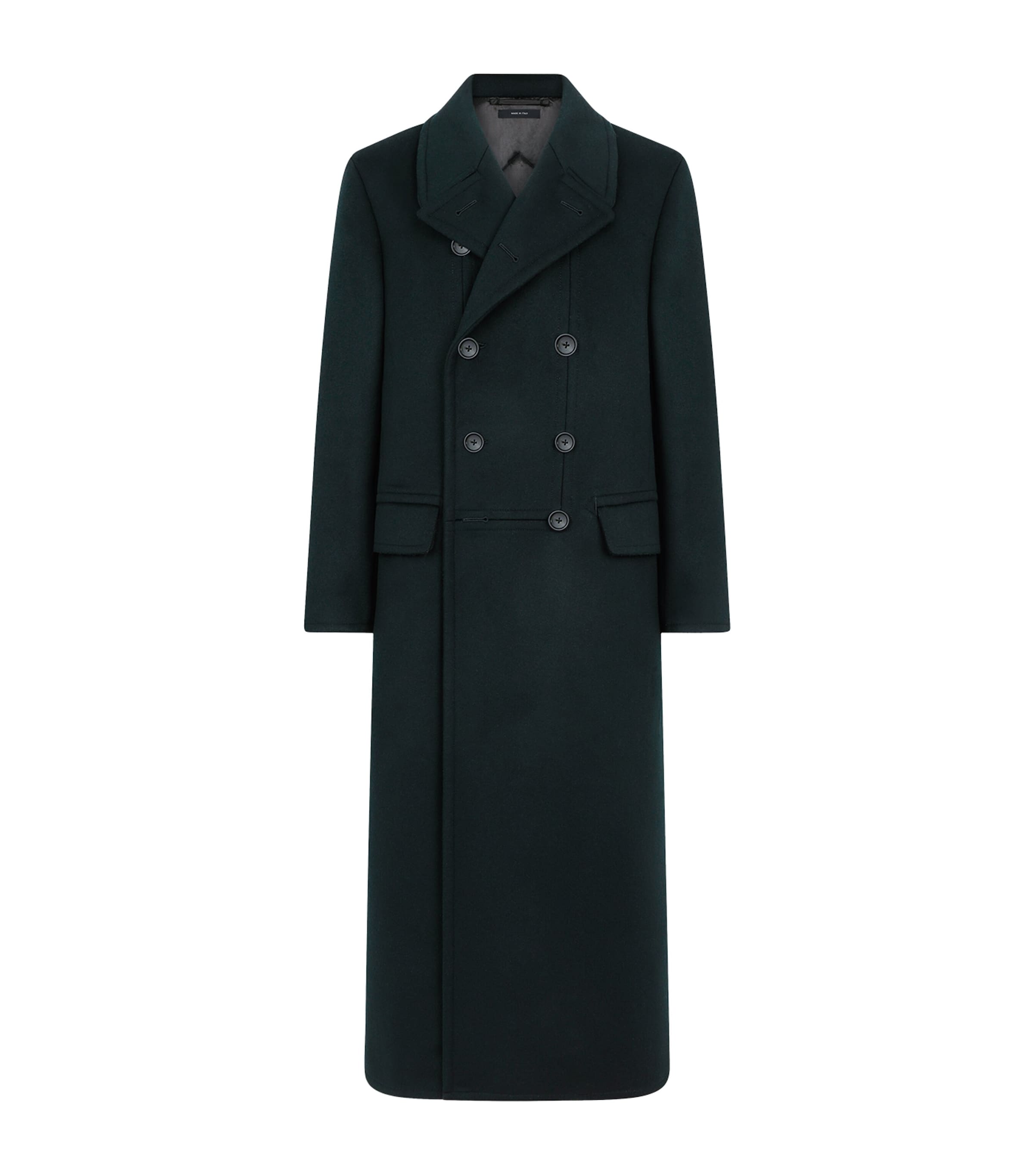 Tom Ford Wool-cashmere Trench Coat In Black