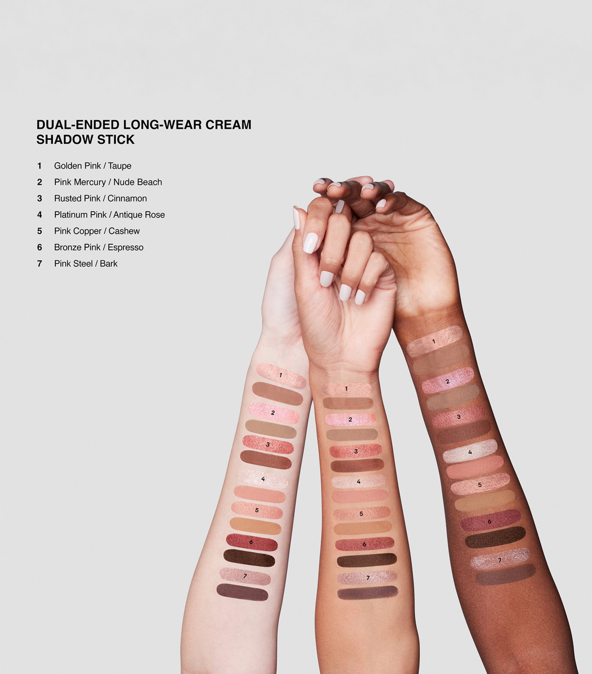 Dual-Ended Long-Wear Cream Shadow Stick PINK/ESPRESSO Image 6