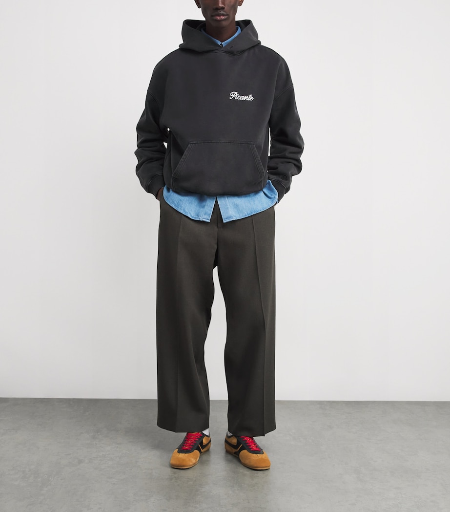 Organic Cotton Tailor Logo Hoodie SUN-FADED BLACK Image 2