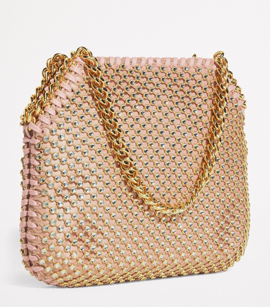 Stella McCartney Rose Collection Mini Falabella Top-Handle Bag Dusty Rose Image 3