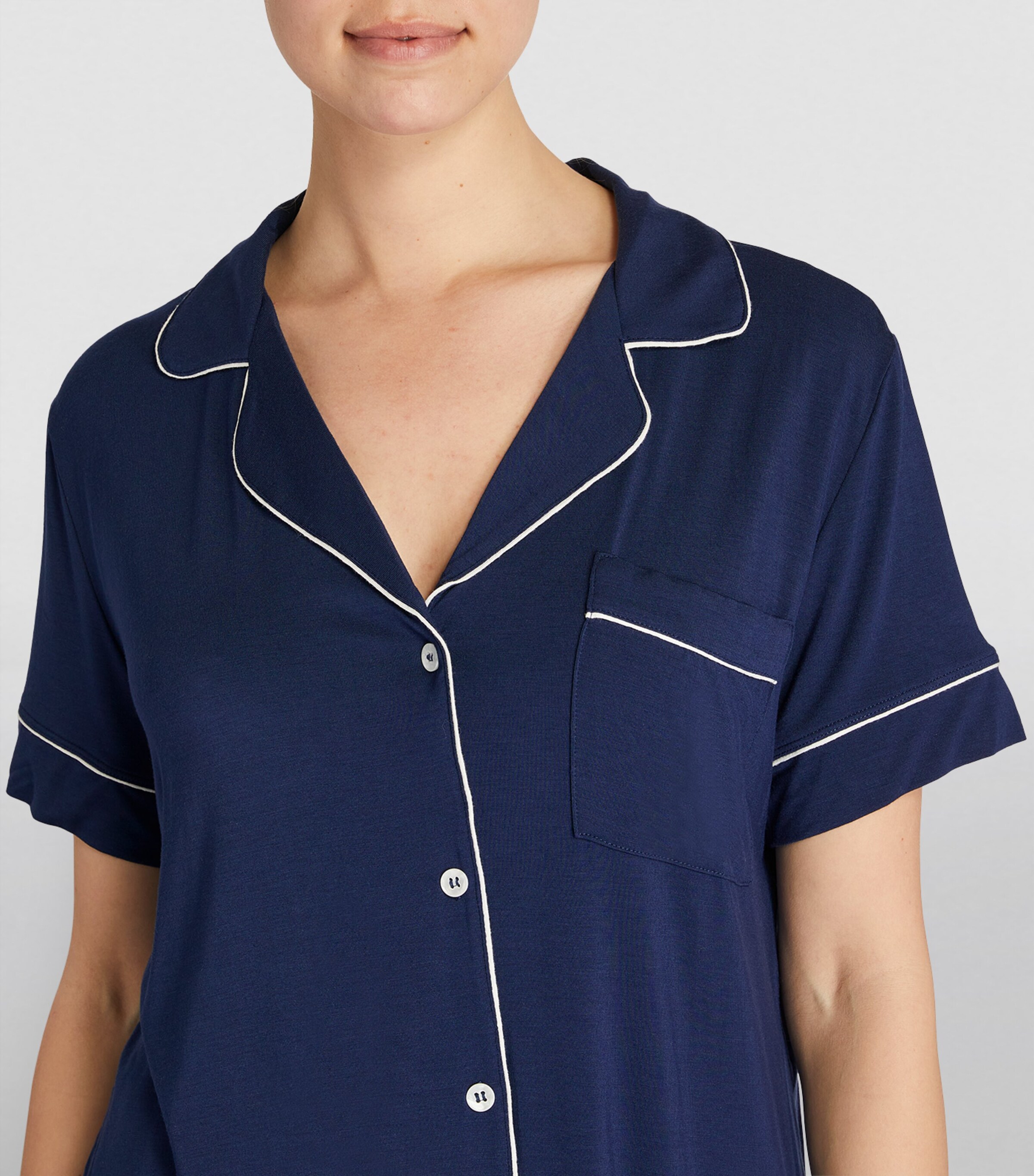 Gisele Pyjama Set NAVY/IVORY Image 4