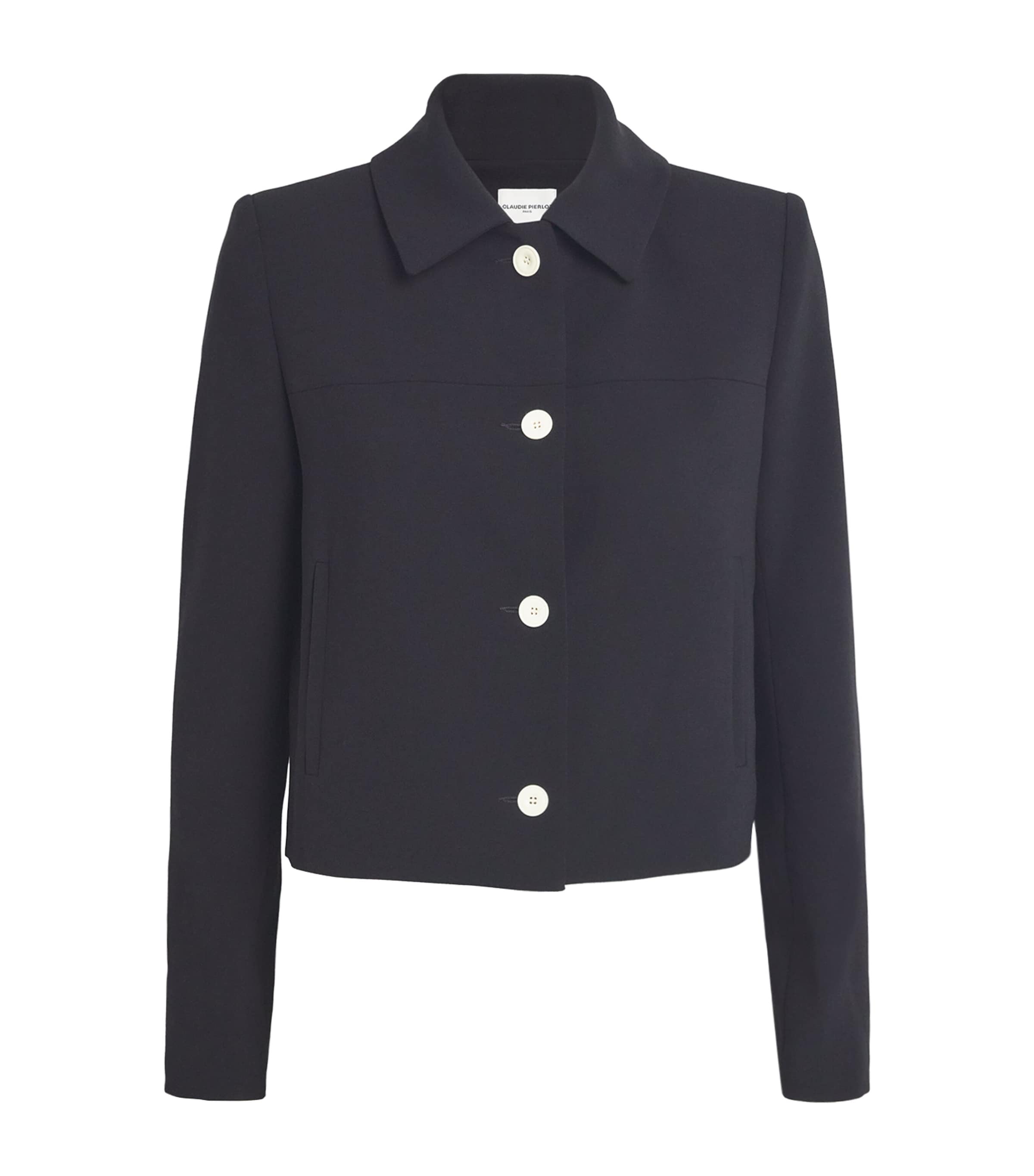 Claudie Pierlot Collared Jacket In Black