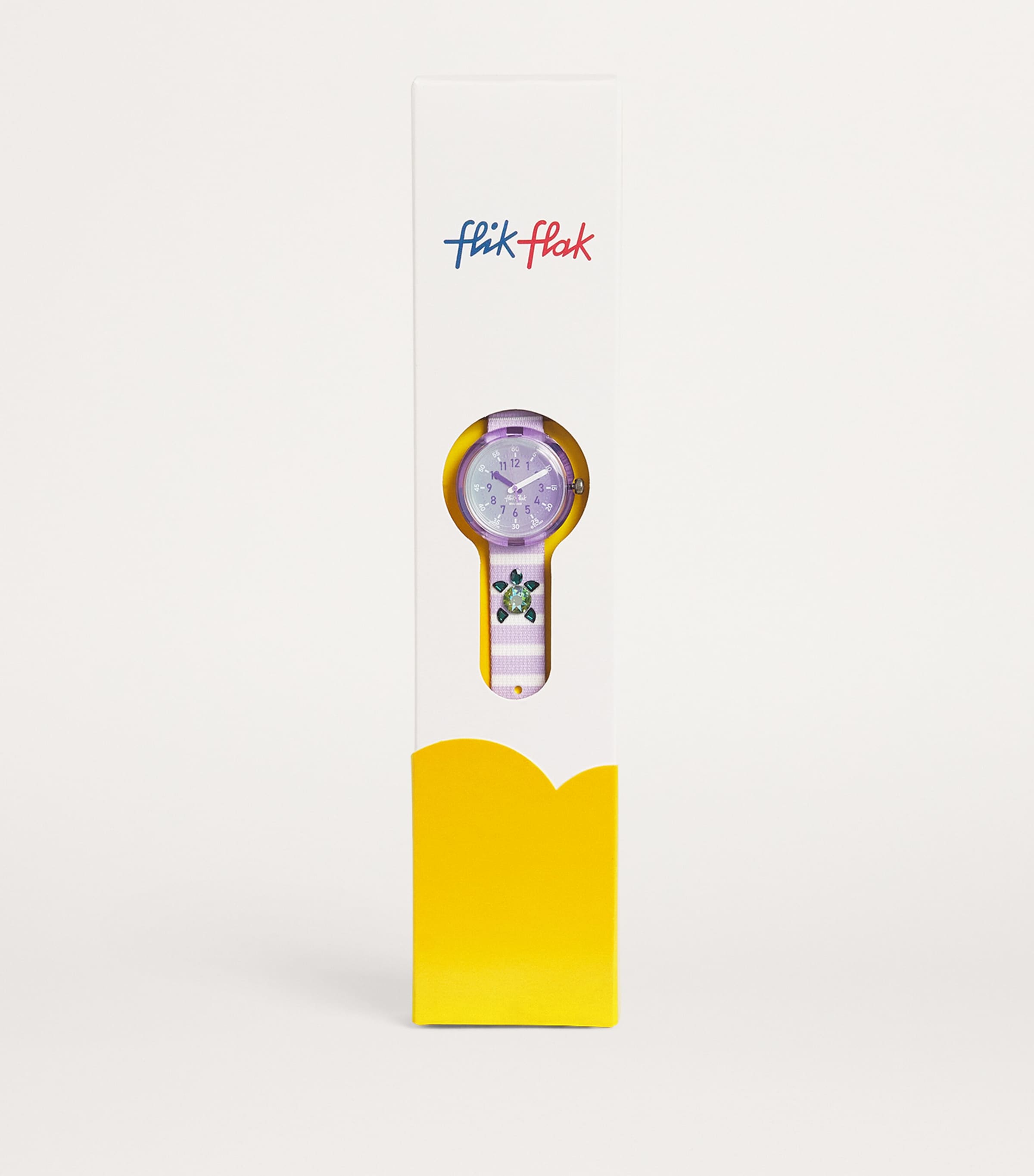 Flik Flak Shining Turtle Watch In Purple