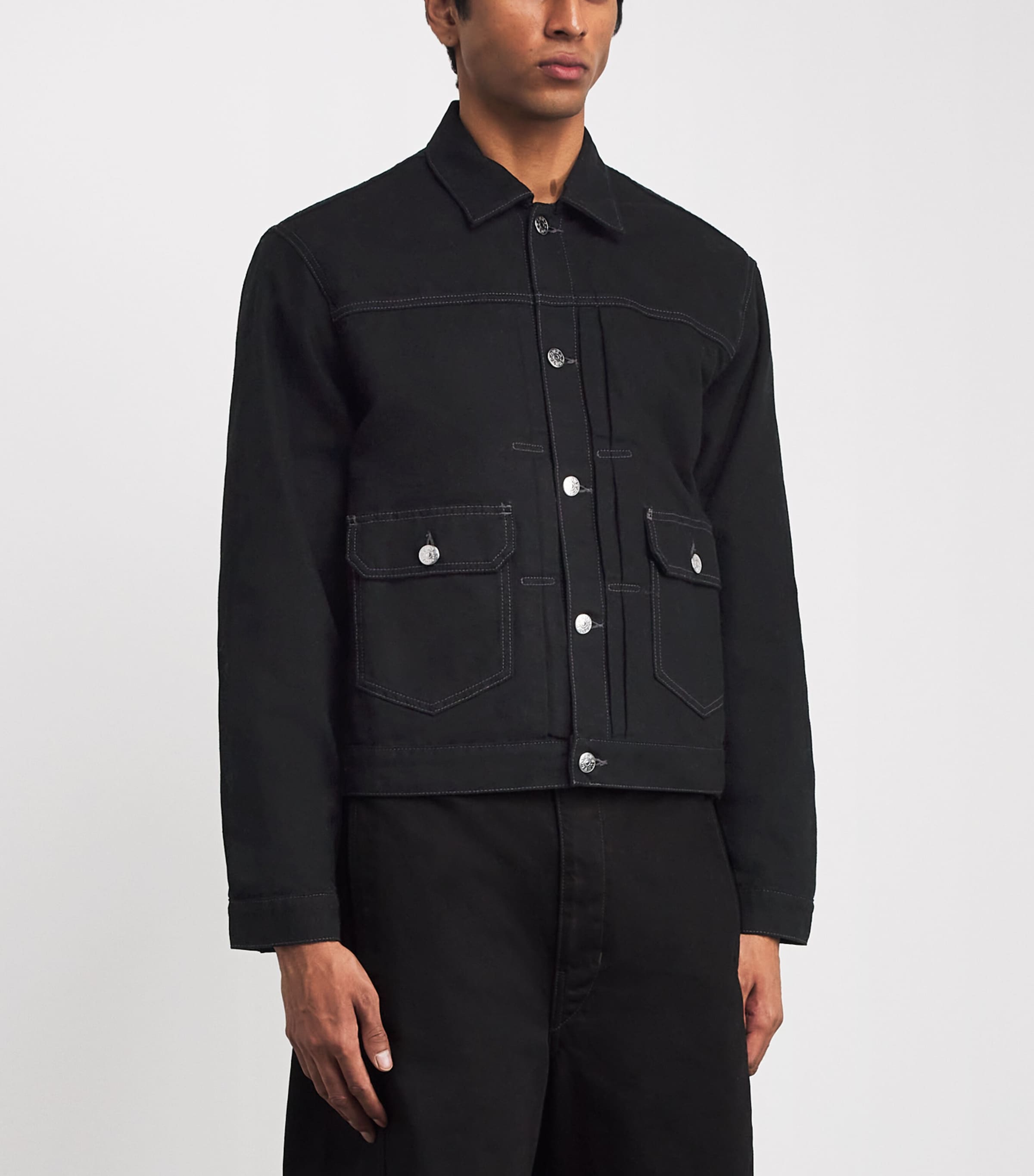 Sunflower Type 2 Denim Jacket Black Image 3