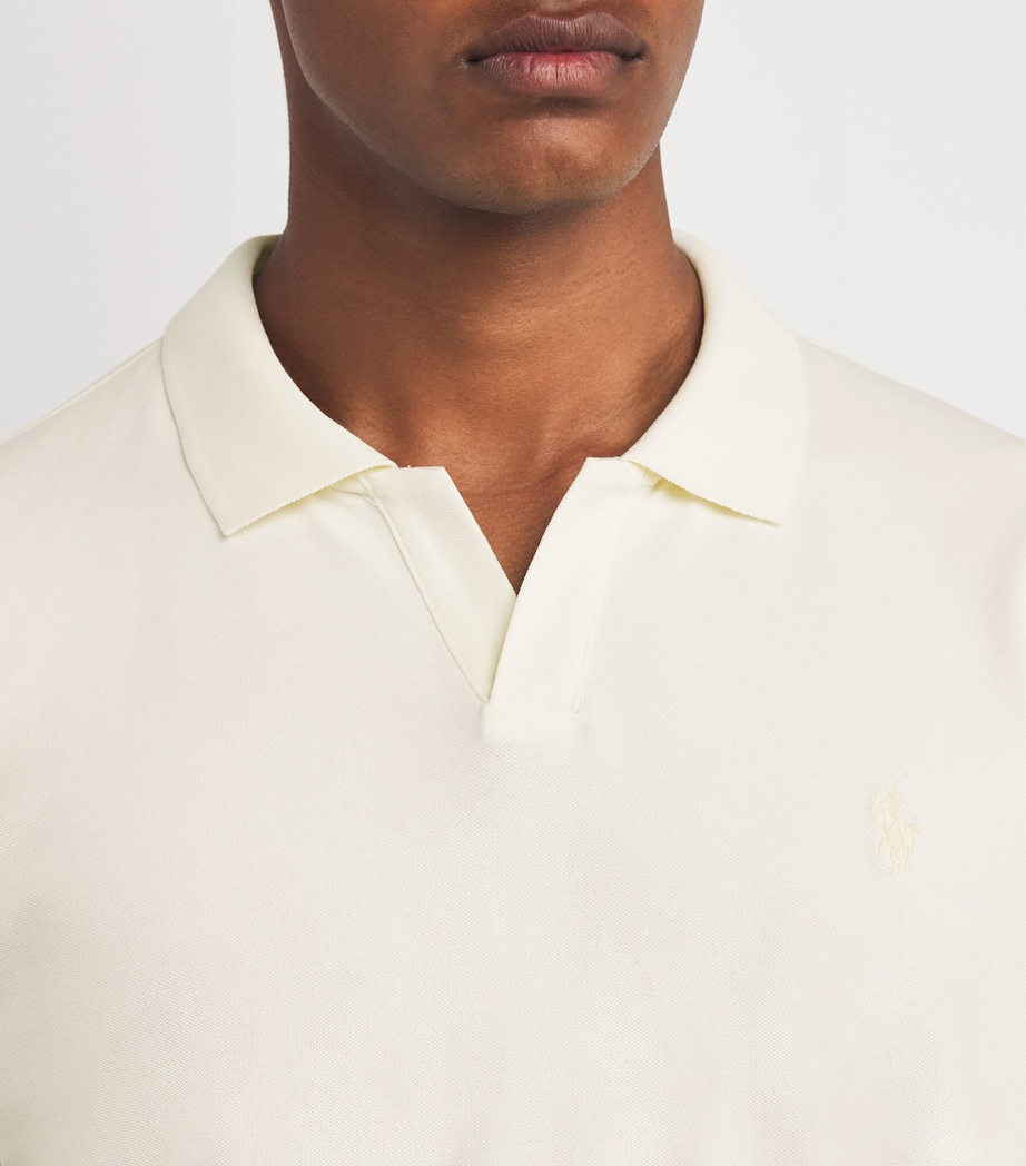 Polo Ralph Lauren Mens Stretch Cotton Custom-Fit Polo Shirt Natural Image 6