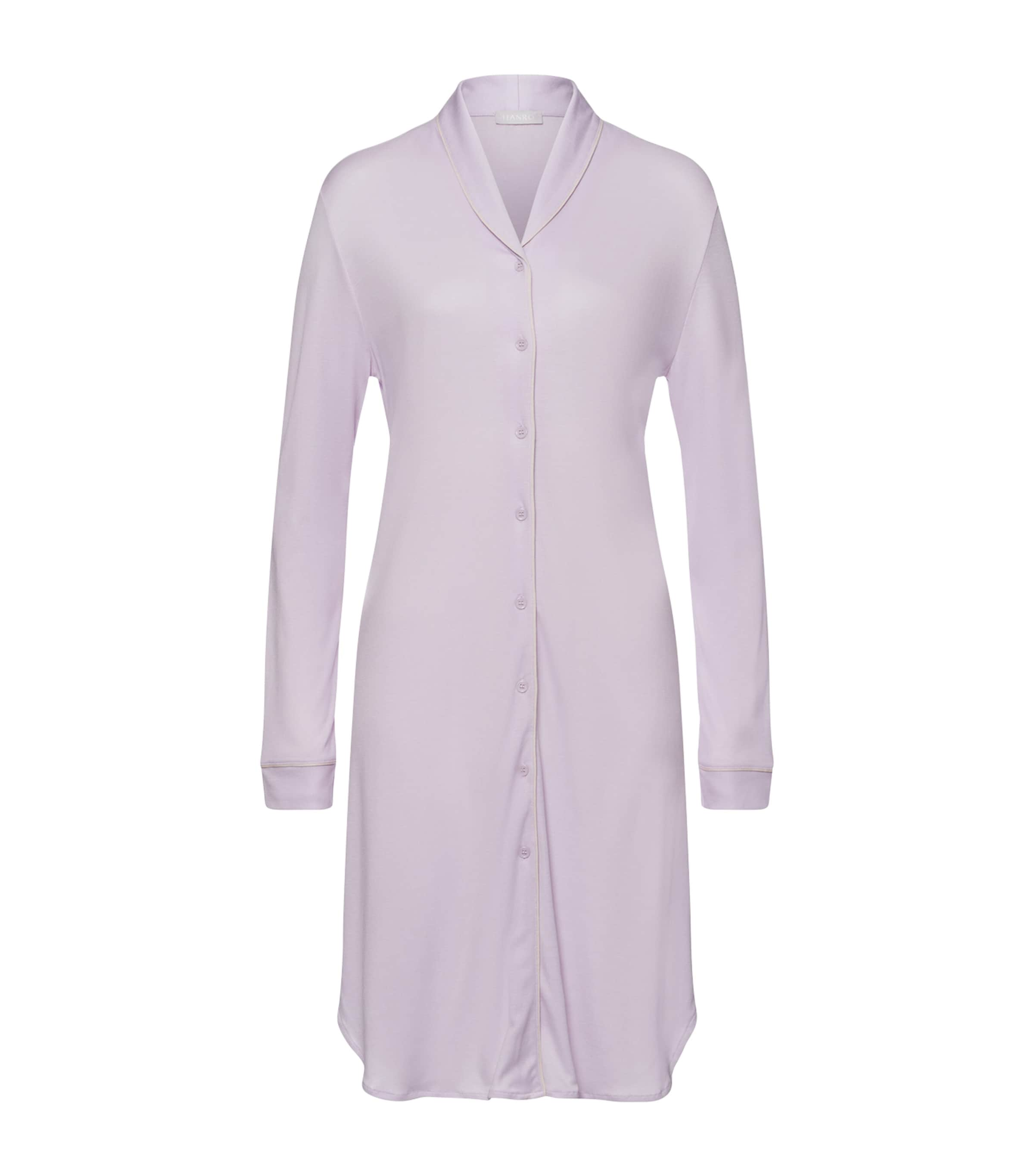 Shop Hanro Natural Comfort Nightdress In Purple