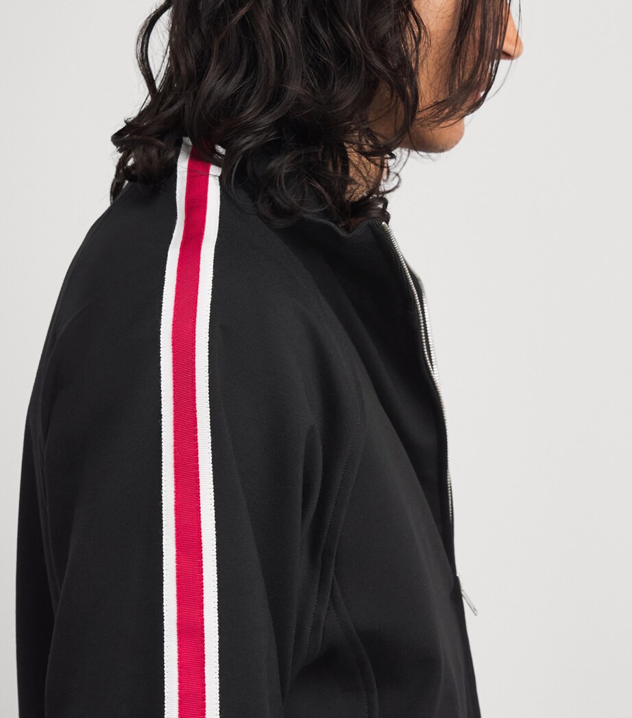 Rhude Mens Hamptons Track Jacket Blk/wht/red Image 3