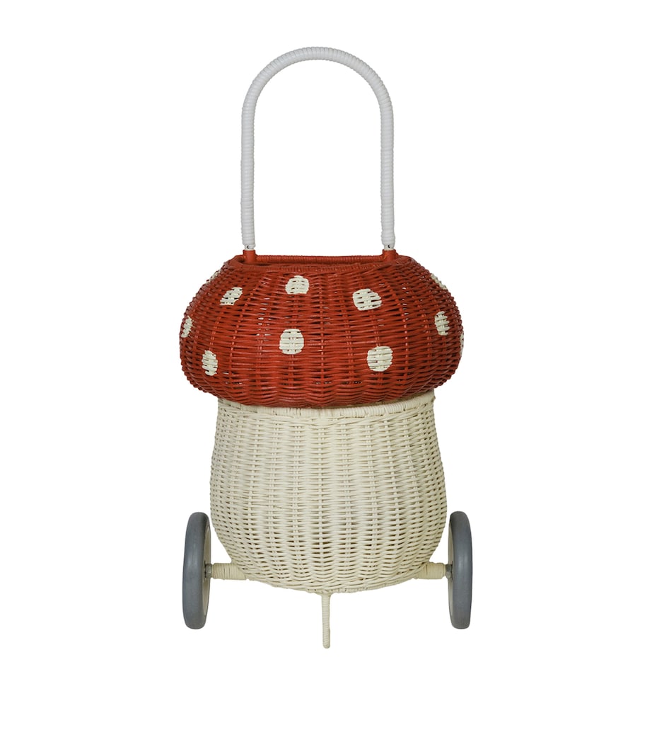 Olli Ella Rattan Mushroom Luggy (36cm) Image 1