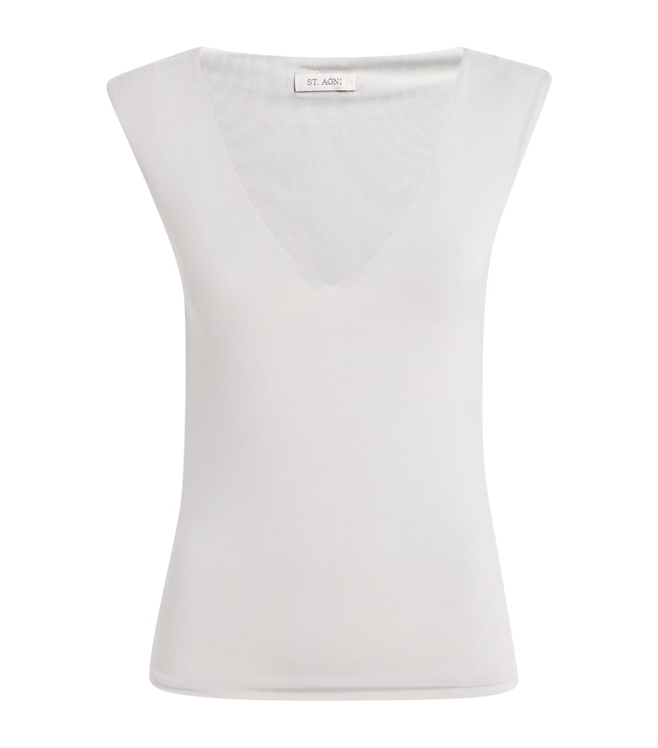 90s V-Neck Top SILVER Image 1