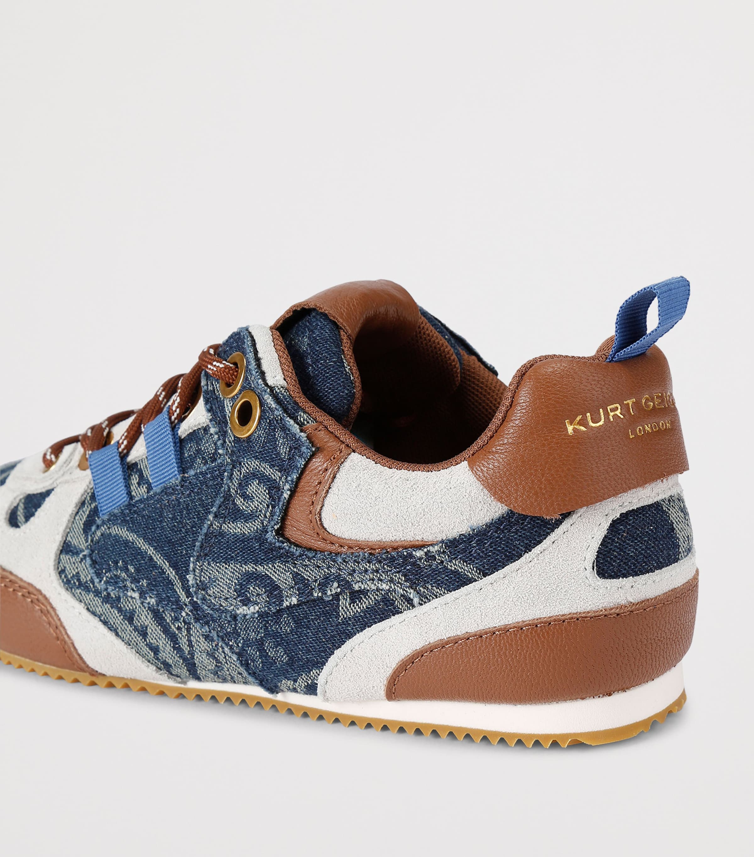 Kurt Geiger London Denim Slim Runner Sneakers Blue/pal.c Image 3
