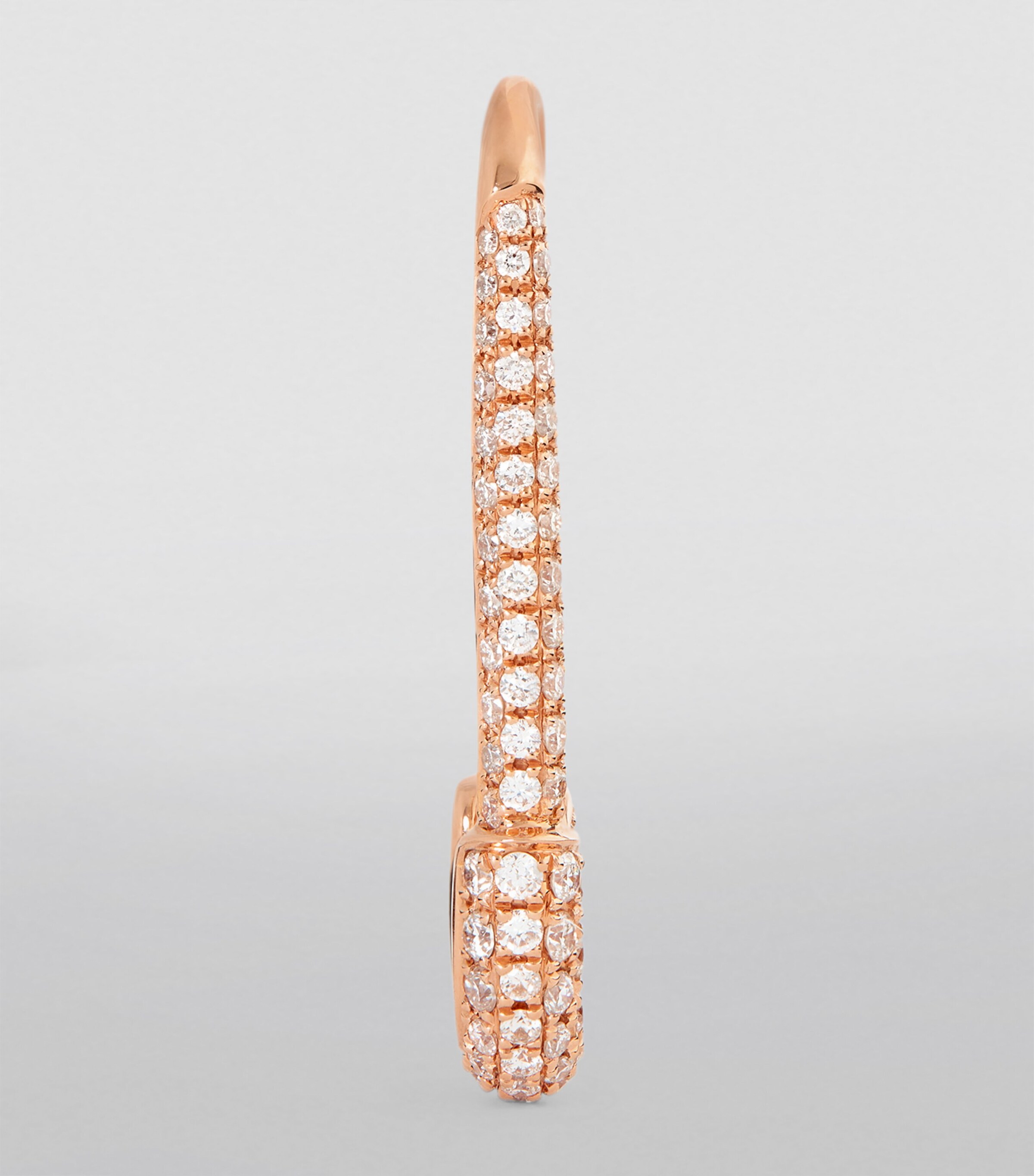 Anita Ko Rose Gold and Diamond Safety Pin Single Left Earring Rose Gold Image 2