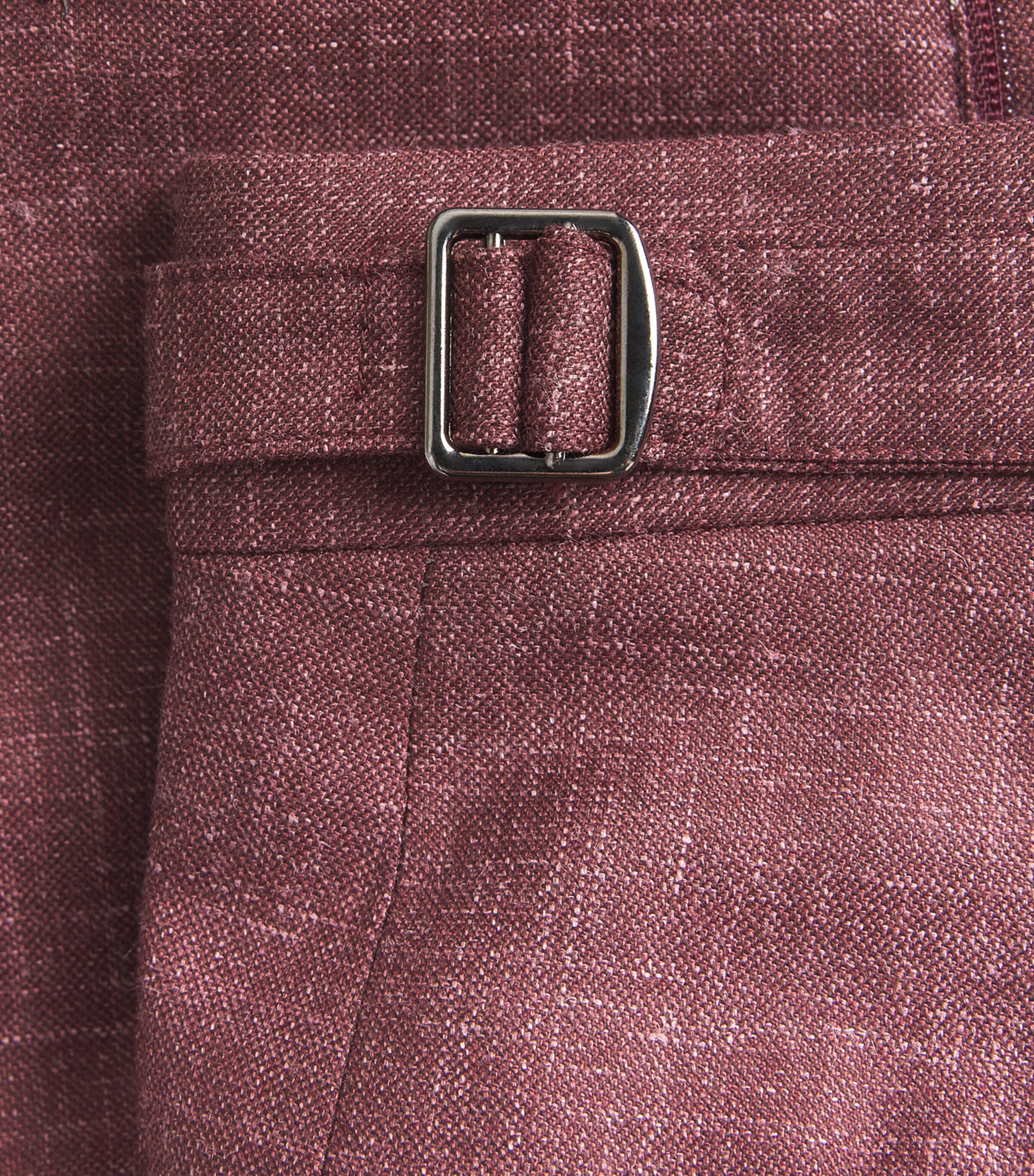 Isaia Mens Wool-Cashmere-Silk-Linen Sanita Trousers Image 6