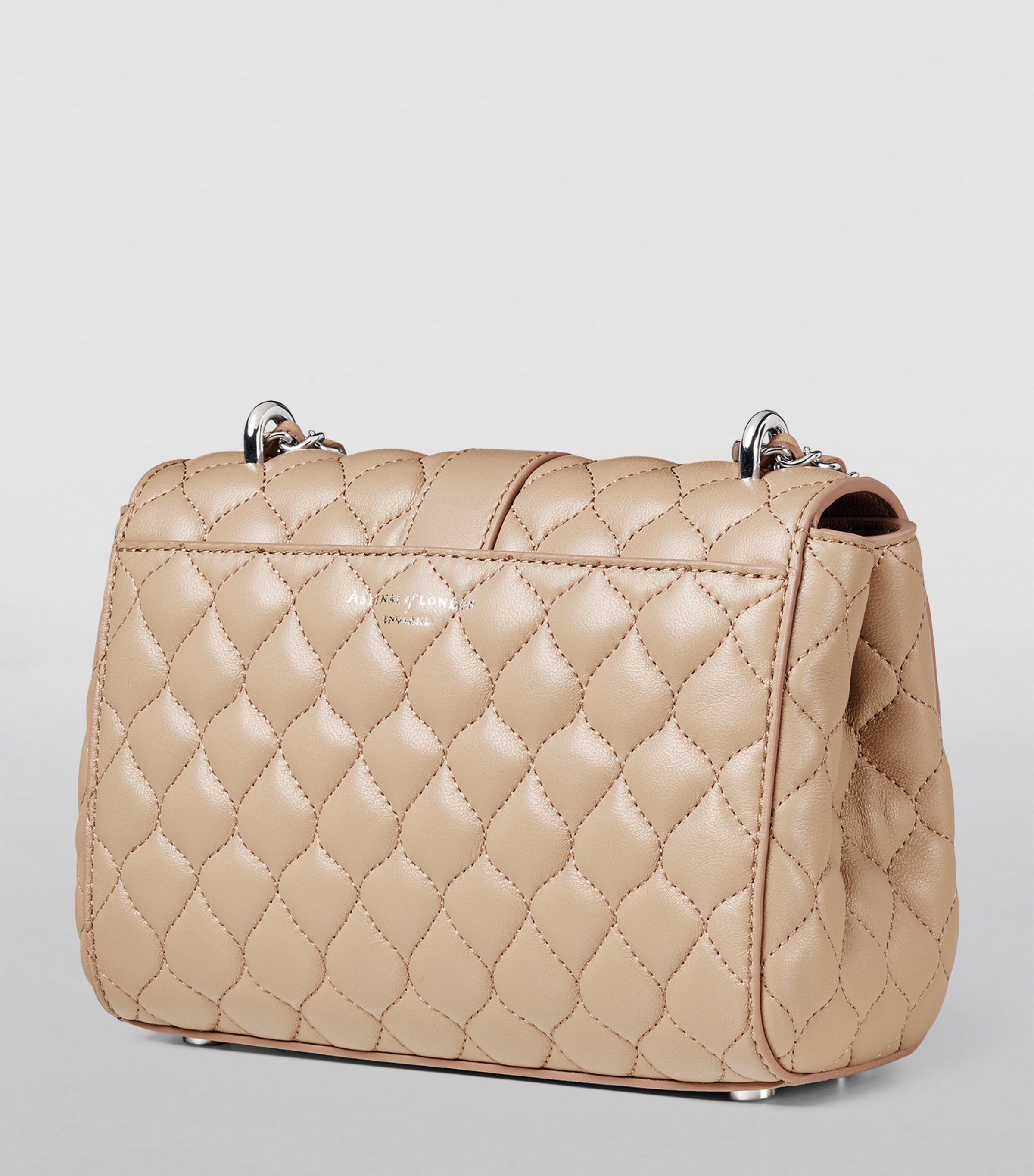 Leather Lottie Shoulder Bag TAUPE Image 2