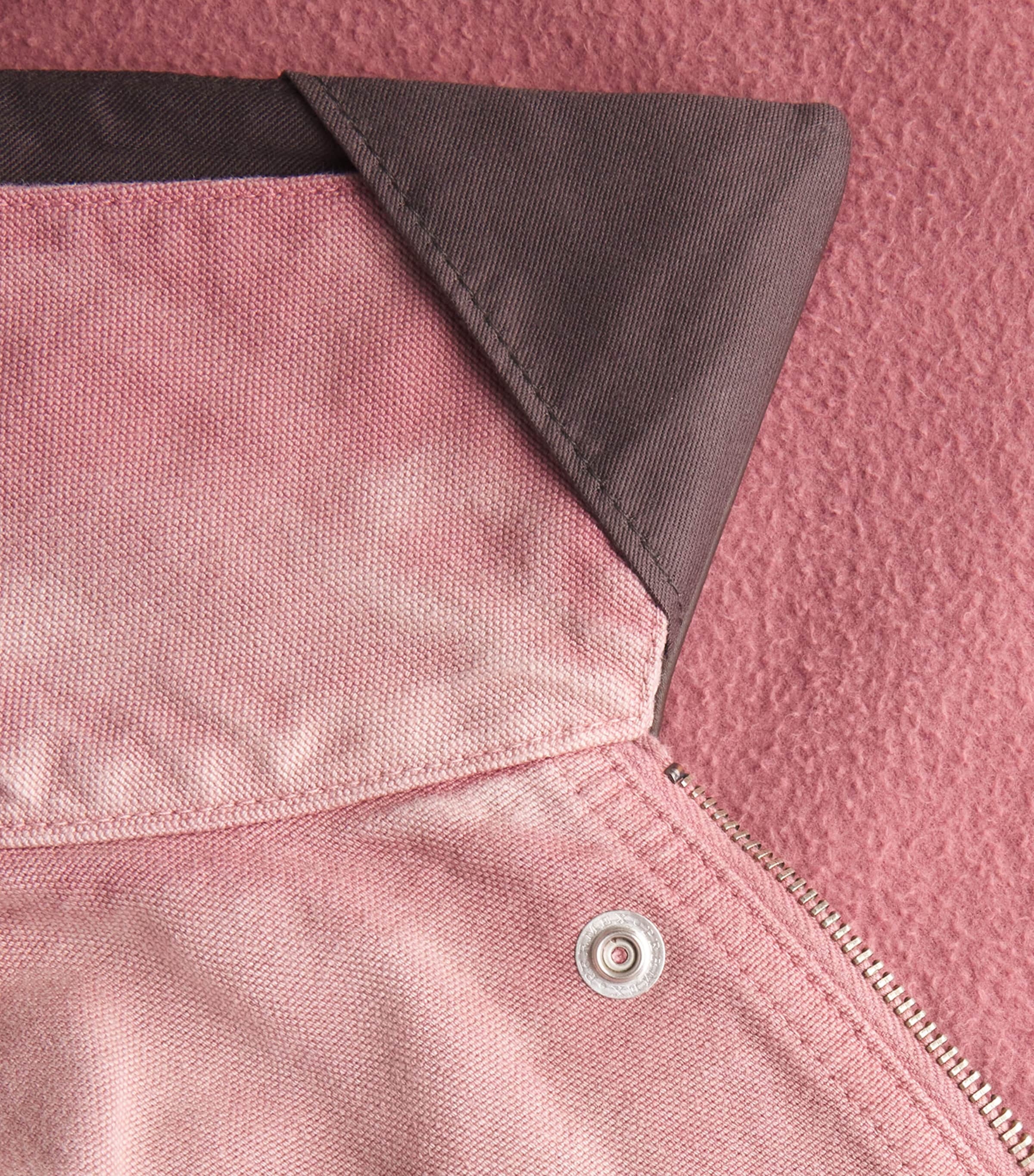 Organic Cotton Duck Workwear Jacket FADED BURGUNDY Image 5