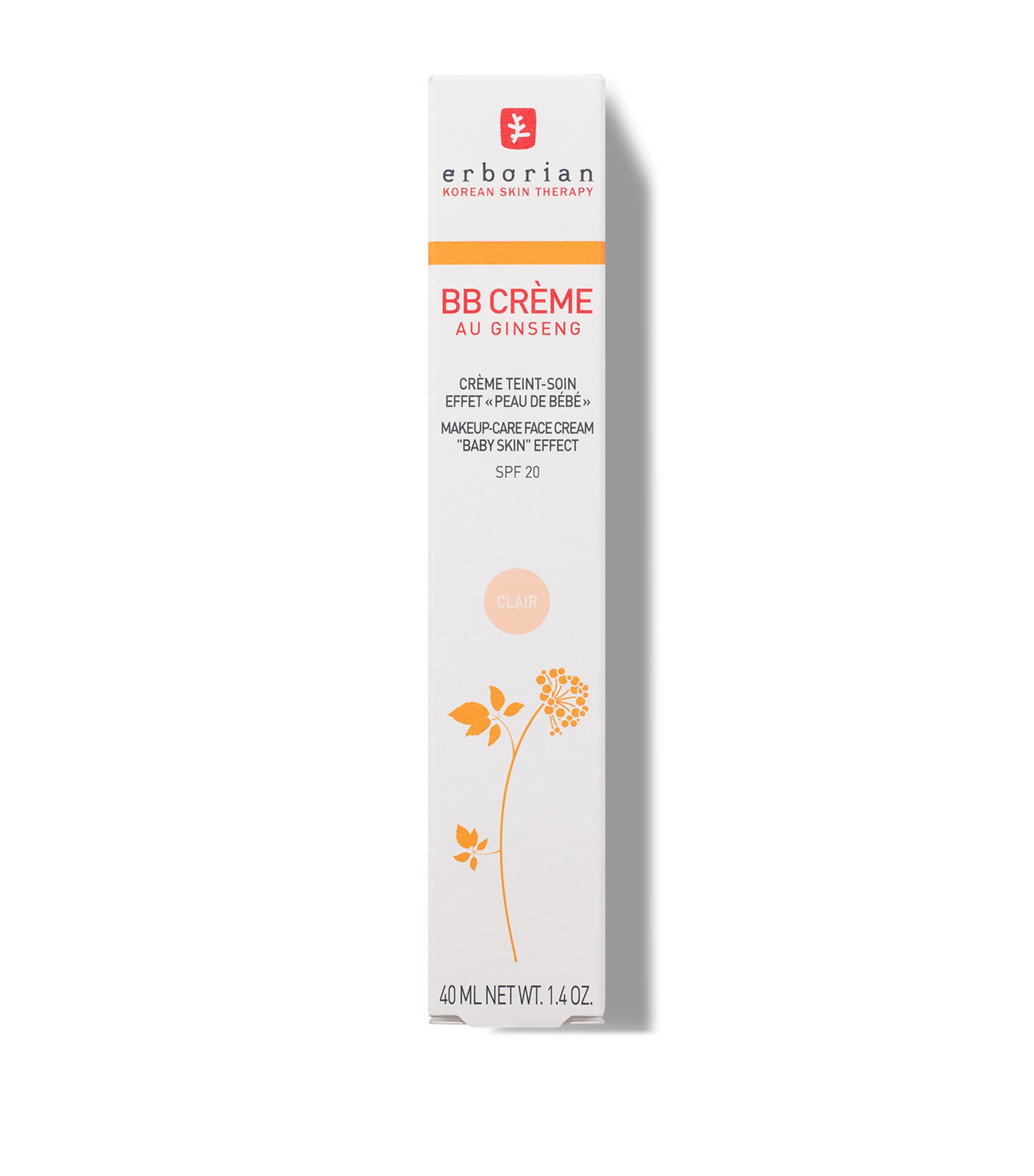 ERBORIAN BB Crème Au Ginseng (40ml) Clair Image 3