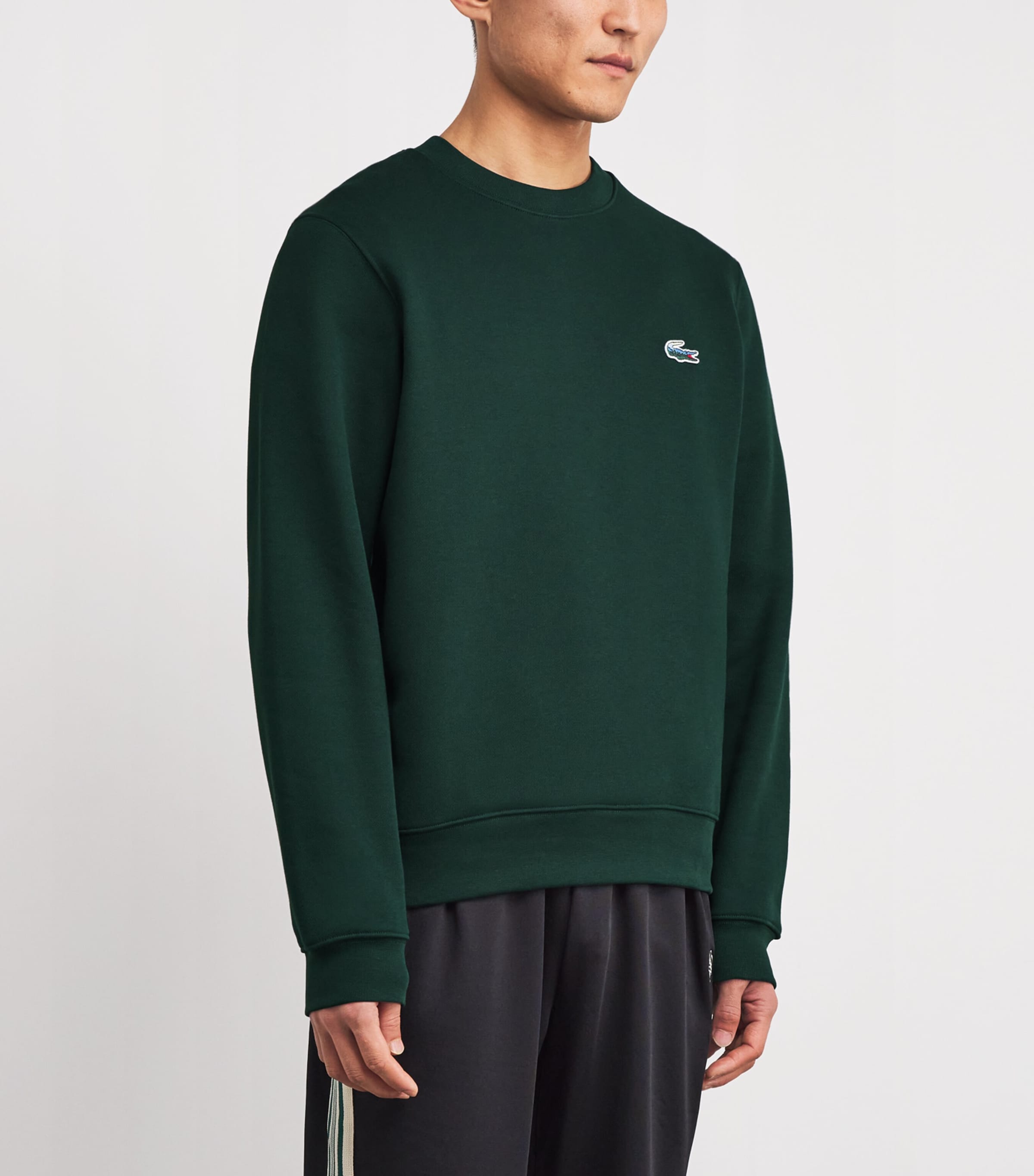 Cotton Logo Sweatshirt GREEN Image 3