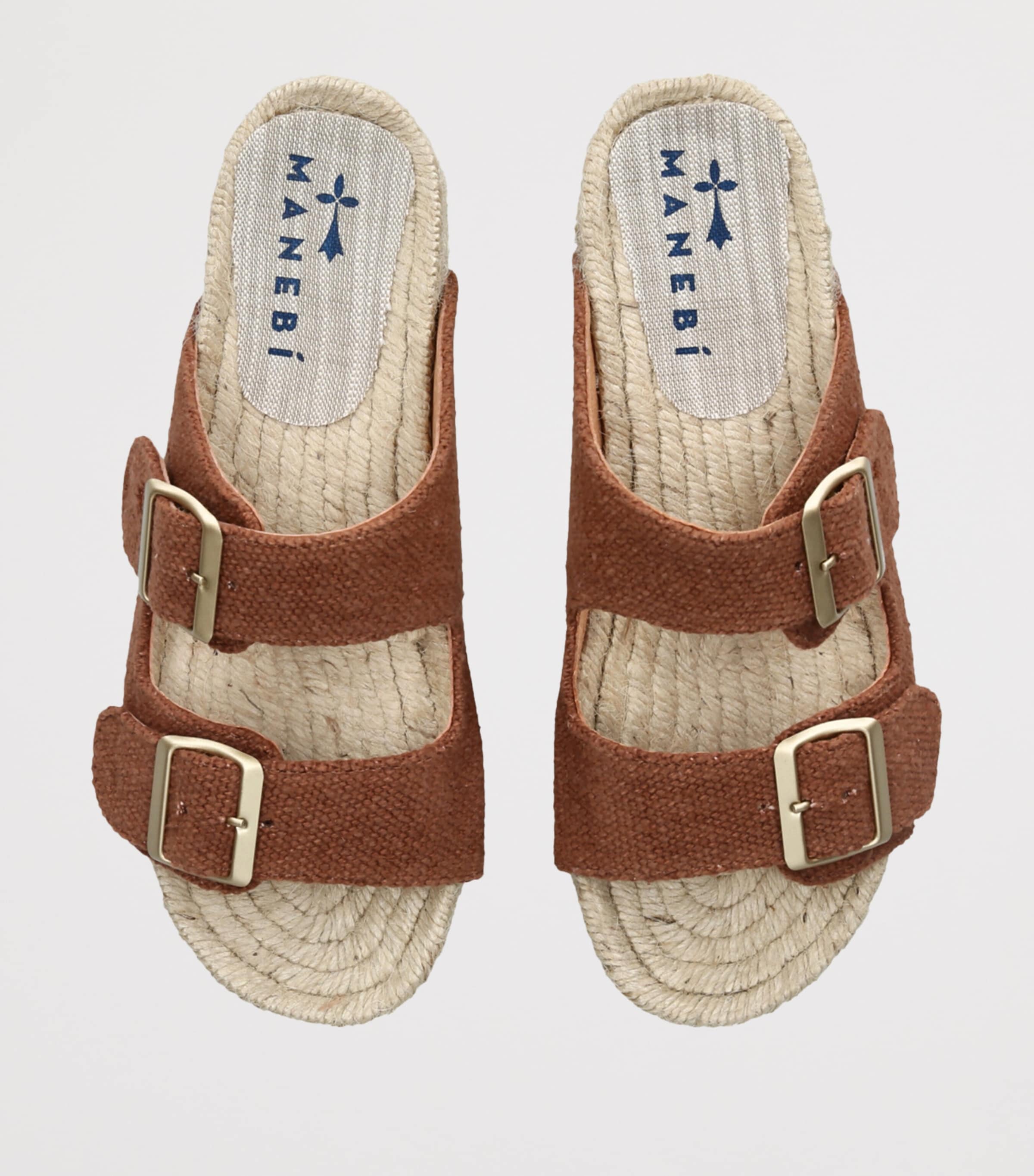Manebi Hamptons Nordic Sandals Rust Image 4