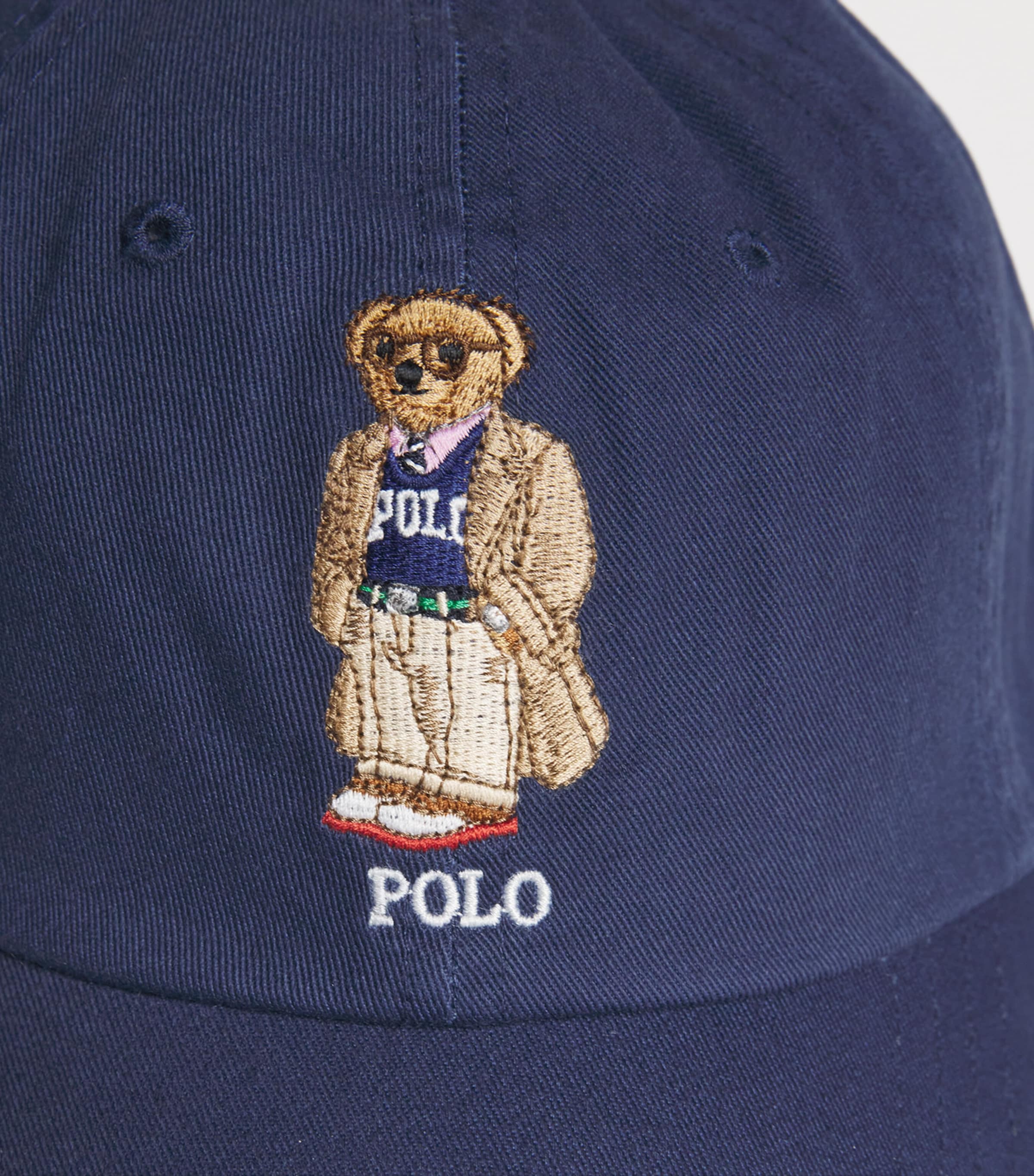 Polo Ralph Lauren Navy Cotton Polo Bear Baseball Cap | Harrods US