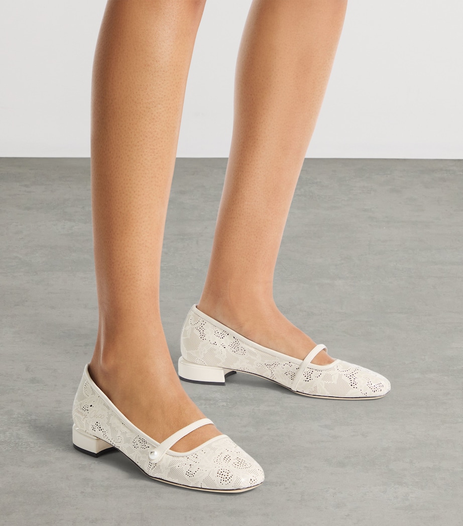 Jimmy Choo Elisa 25 Ballet Pumps Latte Image 2