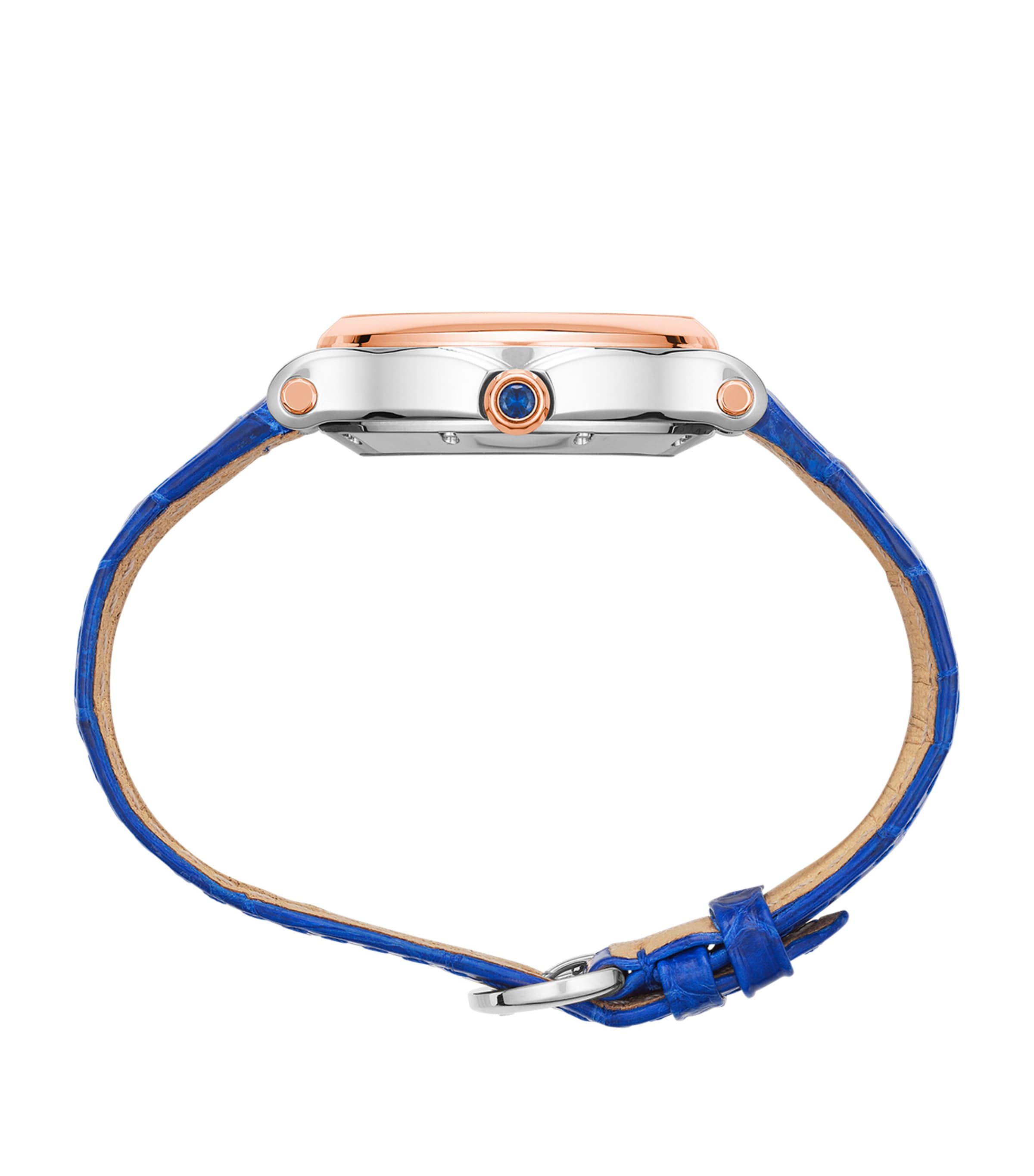 Rose Gold, Stainless Steel and Diamond Happy Sport Oval Watch 29mm ROSE GOLD/STAINLESS Image 2