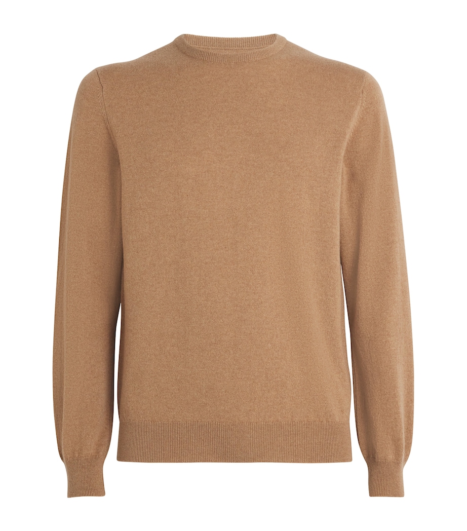 Harrods Mens Cashmere Crew-Neck Sweater Llama Image 1