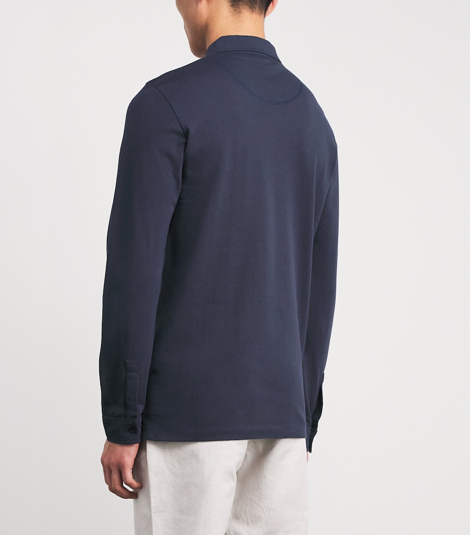 Supima Cotton Riviera Polo Shirt NAVY BUAA Image 4