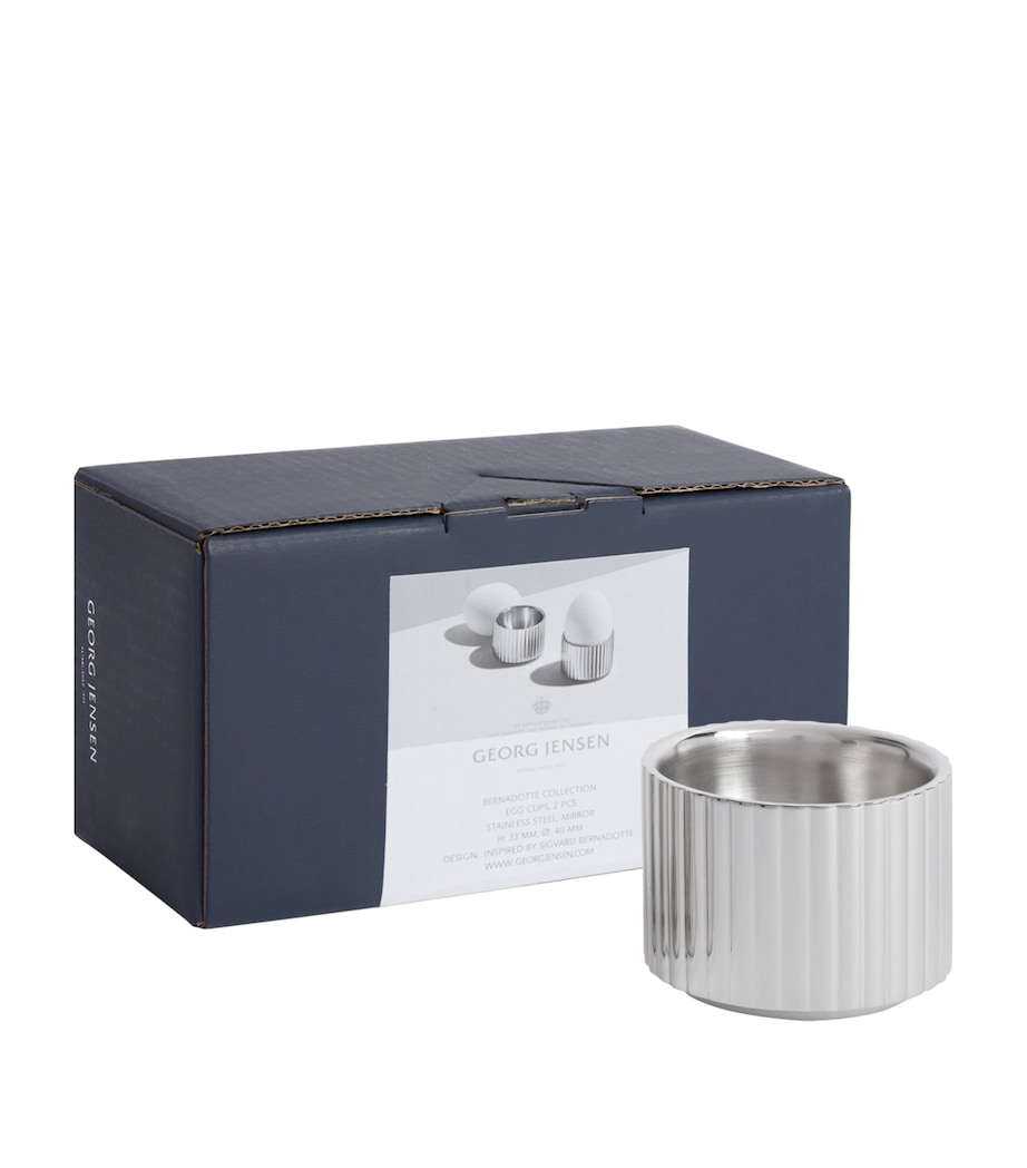 Bernadotte Stainless Steel Egg Cups (Set of 2) STAINLESS STEEL Image 3