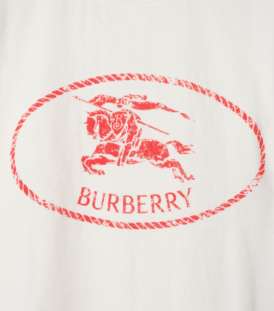 Towelling EKD Stamp T-Shirt CHALK Image 5