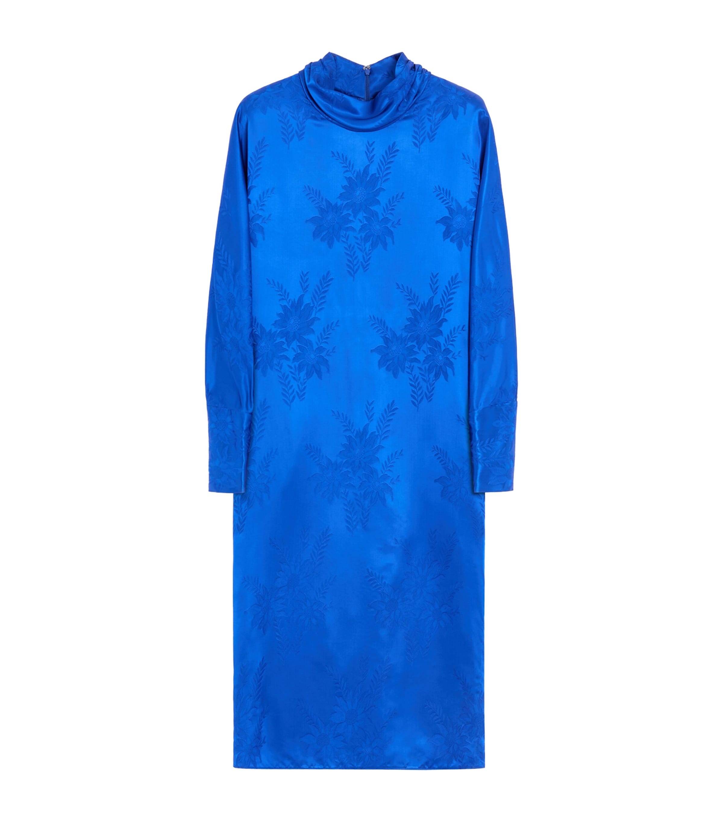 Valentino Womens Jacquard Sunflowers Midi Dress Image 1