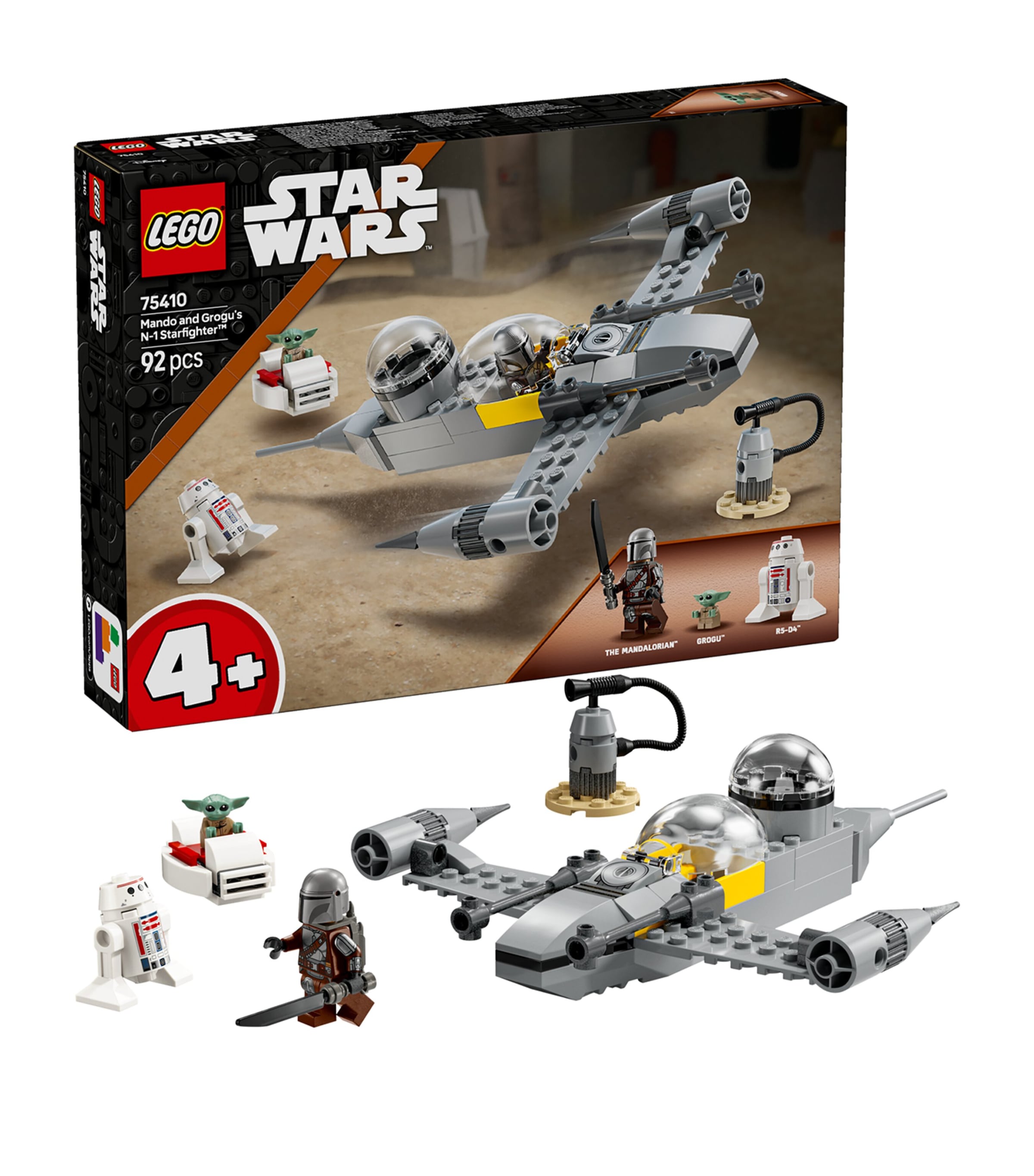 Lego Star Wars Mando and Grogu’s N-1 Starfighter Set 75410 Image 2